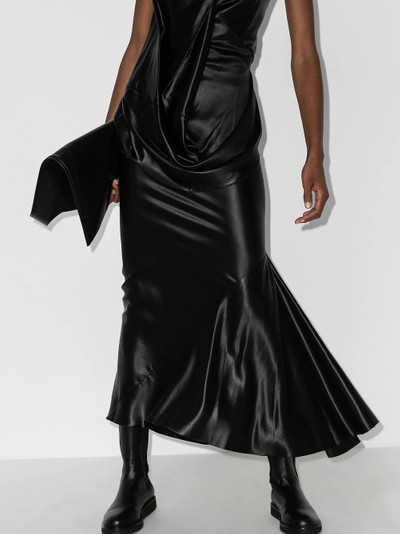 Rick Owens fishtail midi skirt outlook