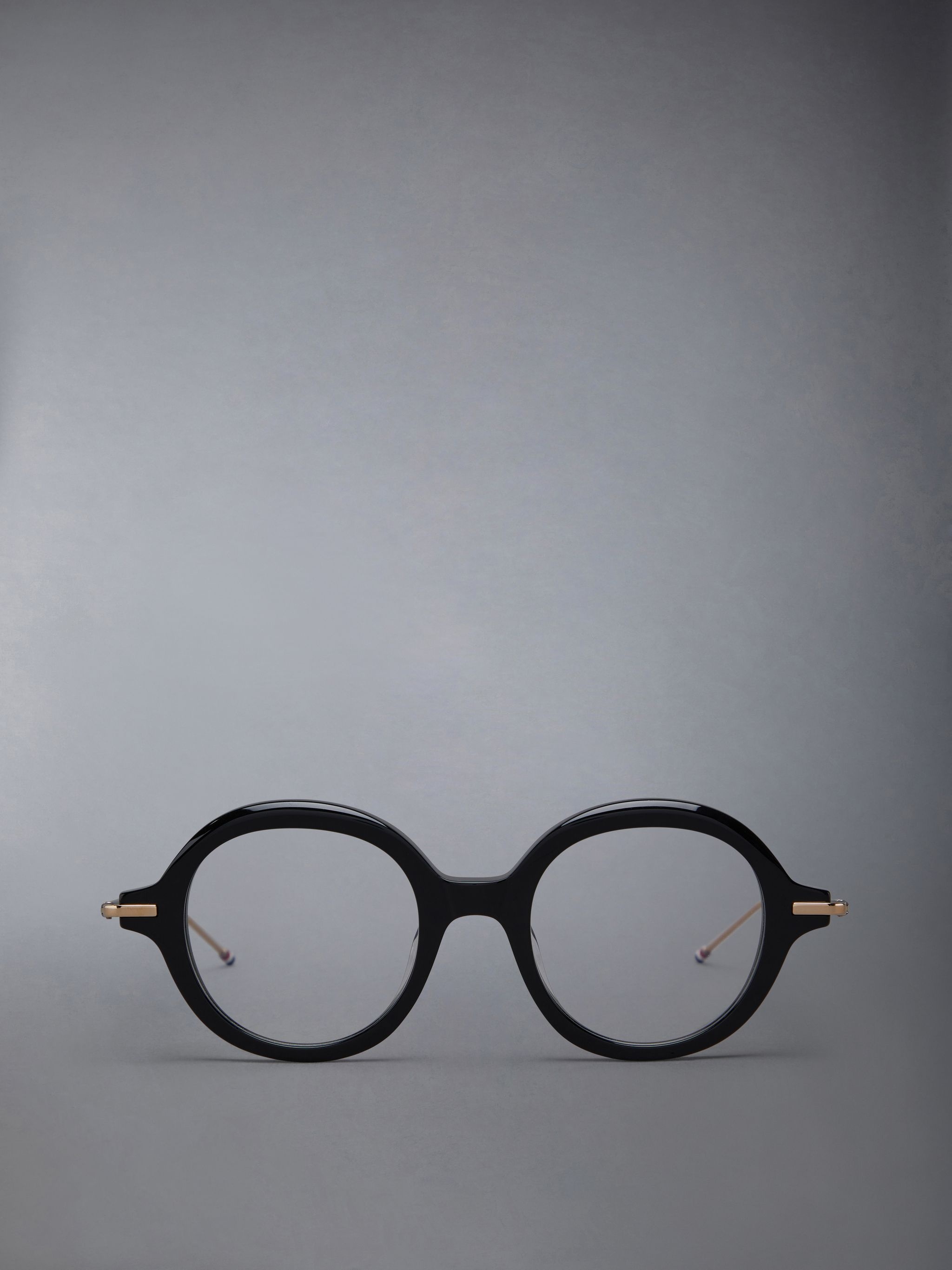 ROUND EYEGLASSES IN ACETATE AND TITANIUM - 1