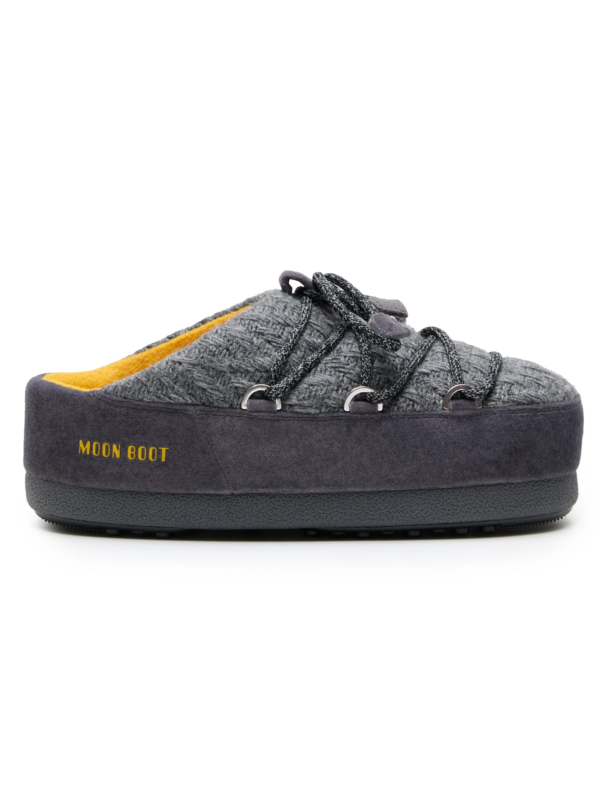 Women's MB x Guest In Residence EVX Chalet Knit & Suede Mules - Grey - 1
