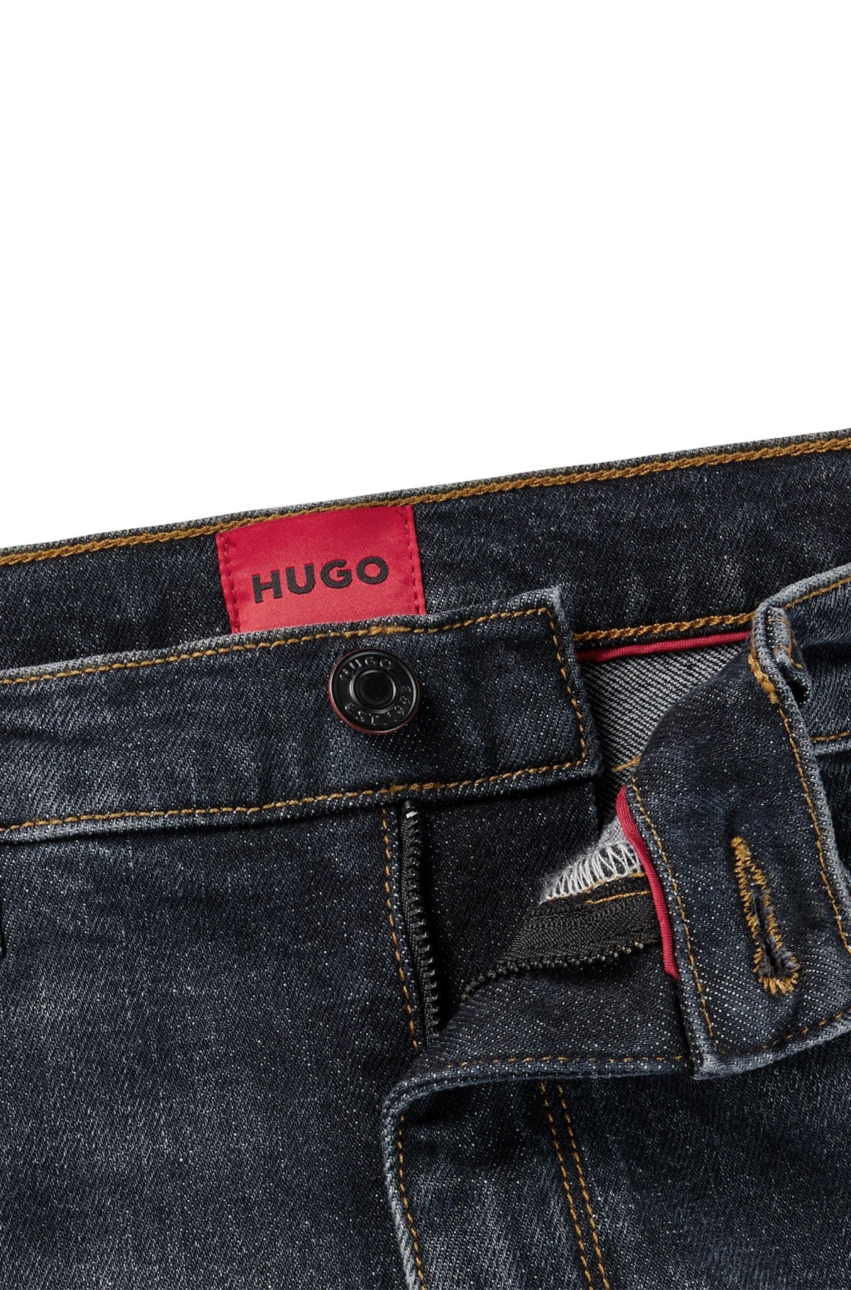 SLIM-FIT JEANS IN GRAY STRETCH DENIM - 6