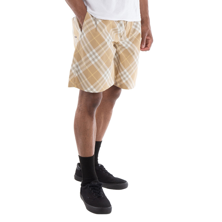 Burberry Check Pattern Belted Waist Shorts - 3