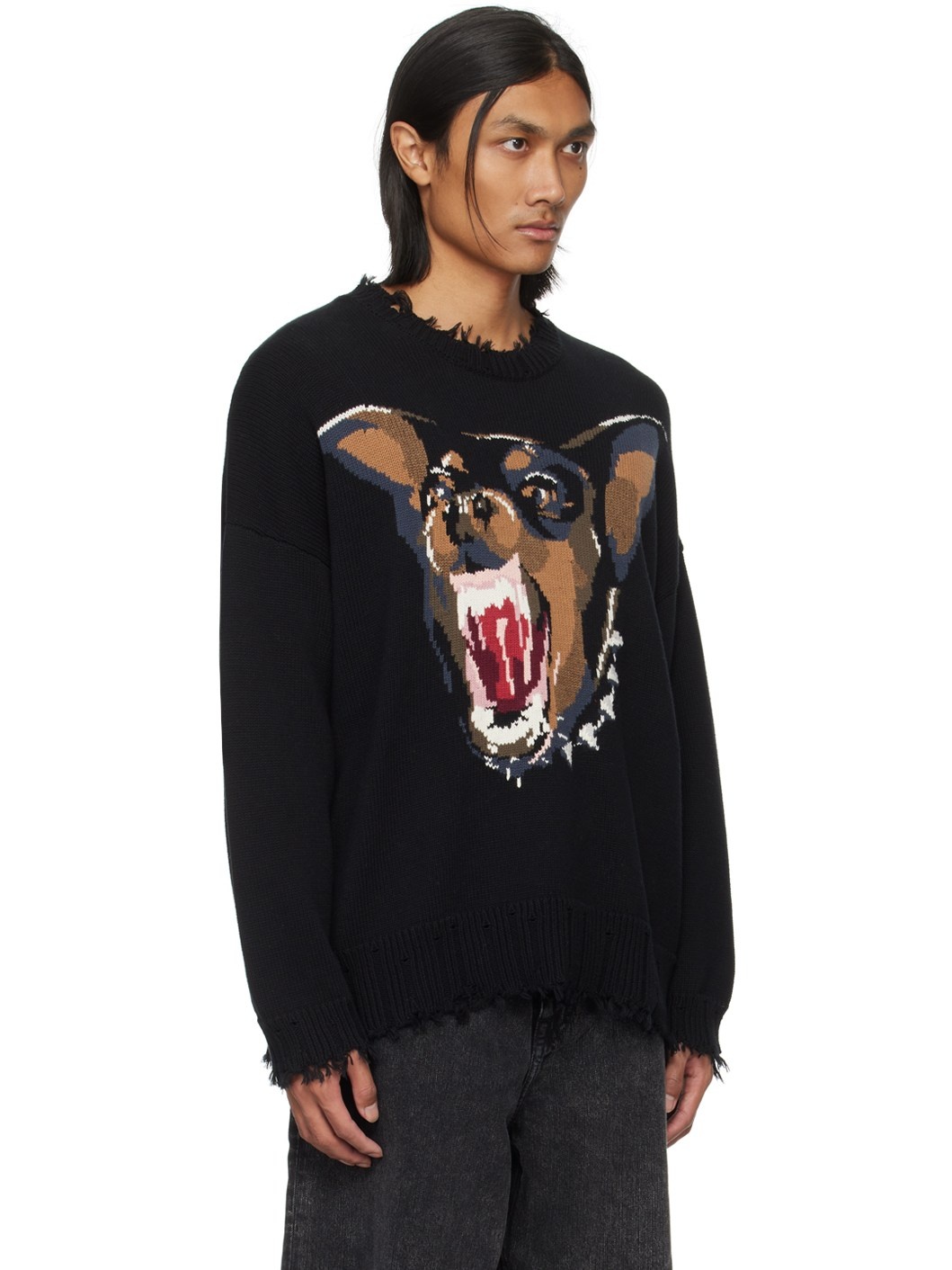 Black Angry Chihuahua Sweater - 2