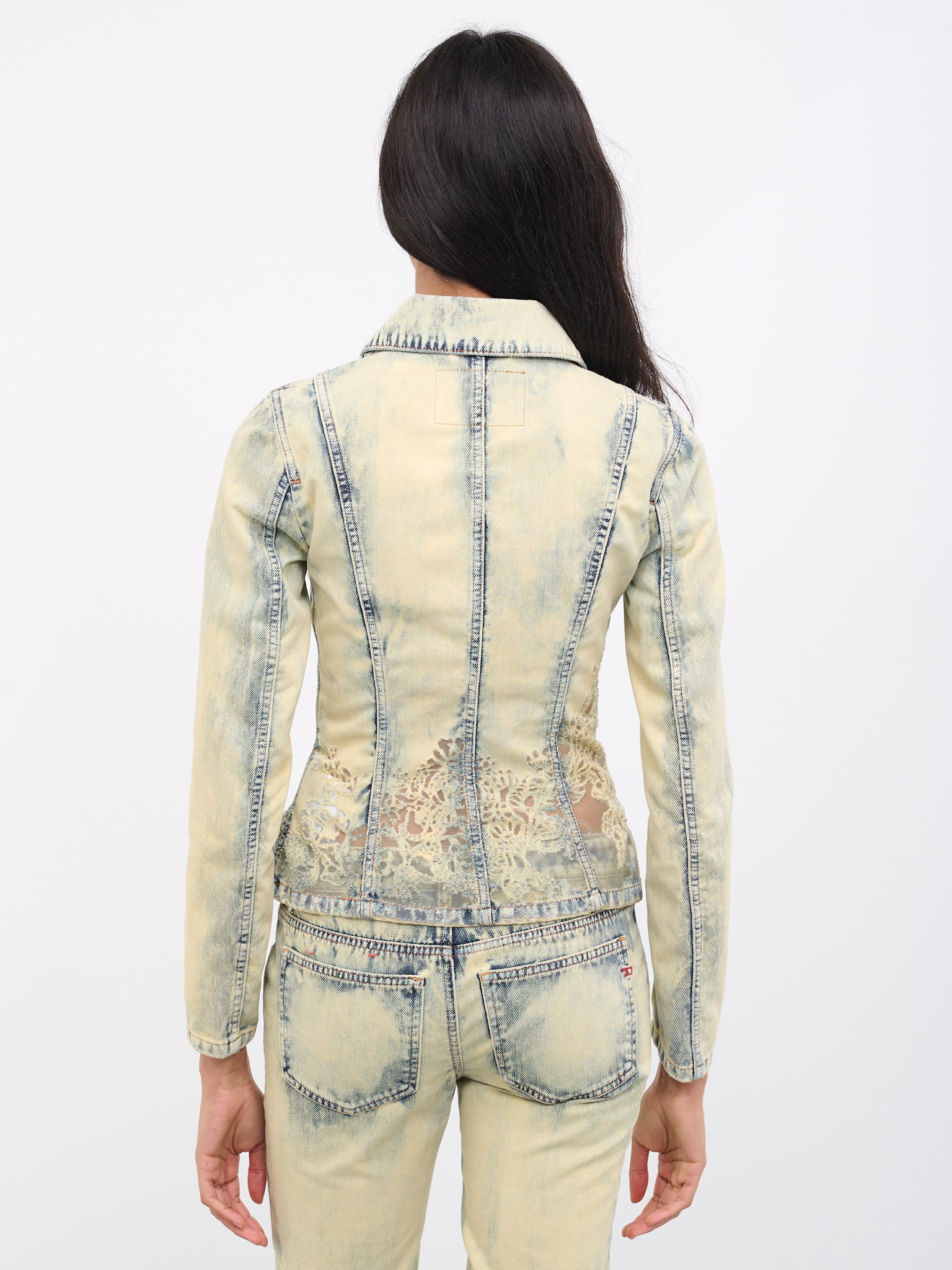 De-Milly-Fsc Lace Denim Jacket - 3