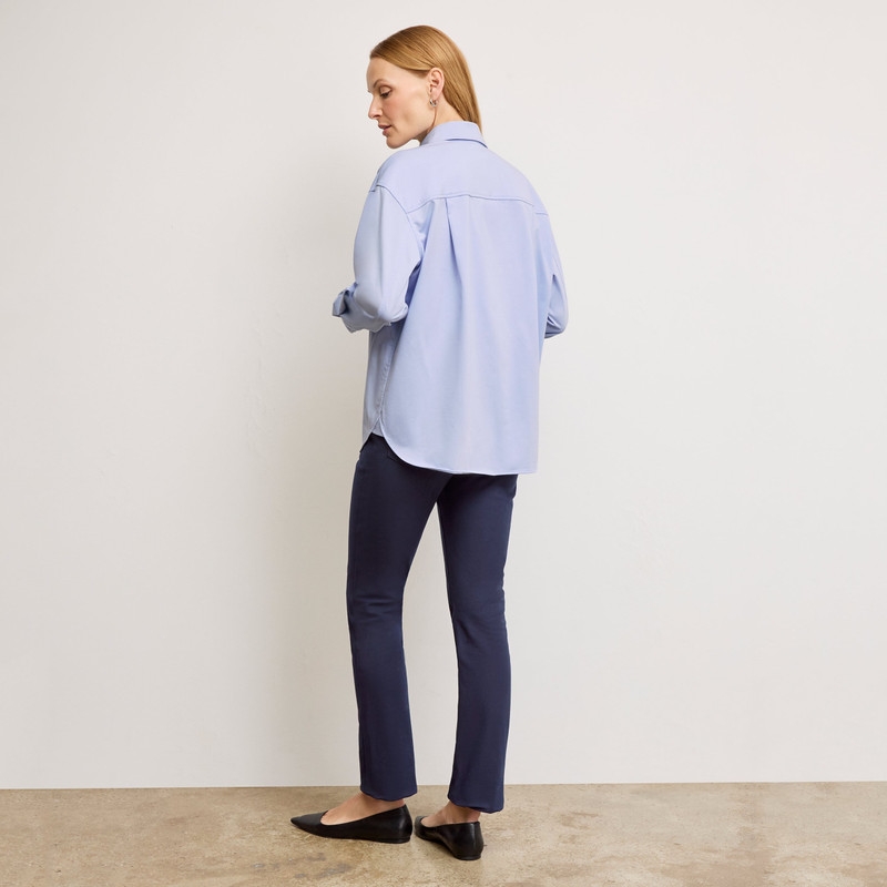 Filomina Boyfriend Shirt - Knit Poplin 3