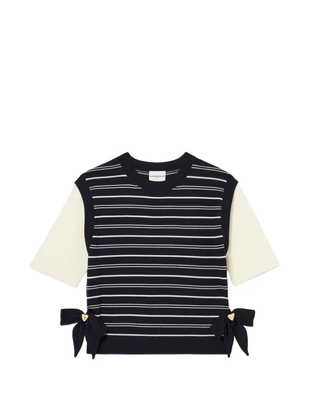 striped knitted heart jumper - 1