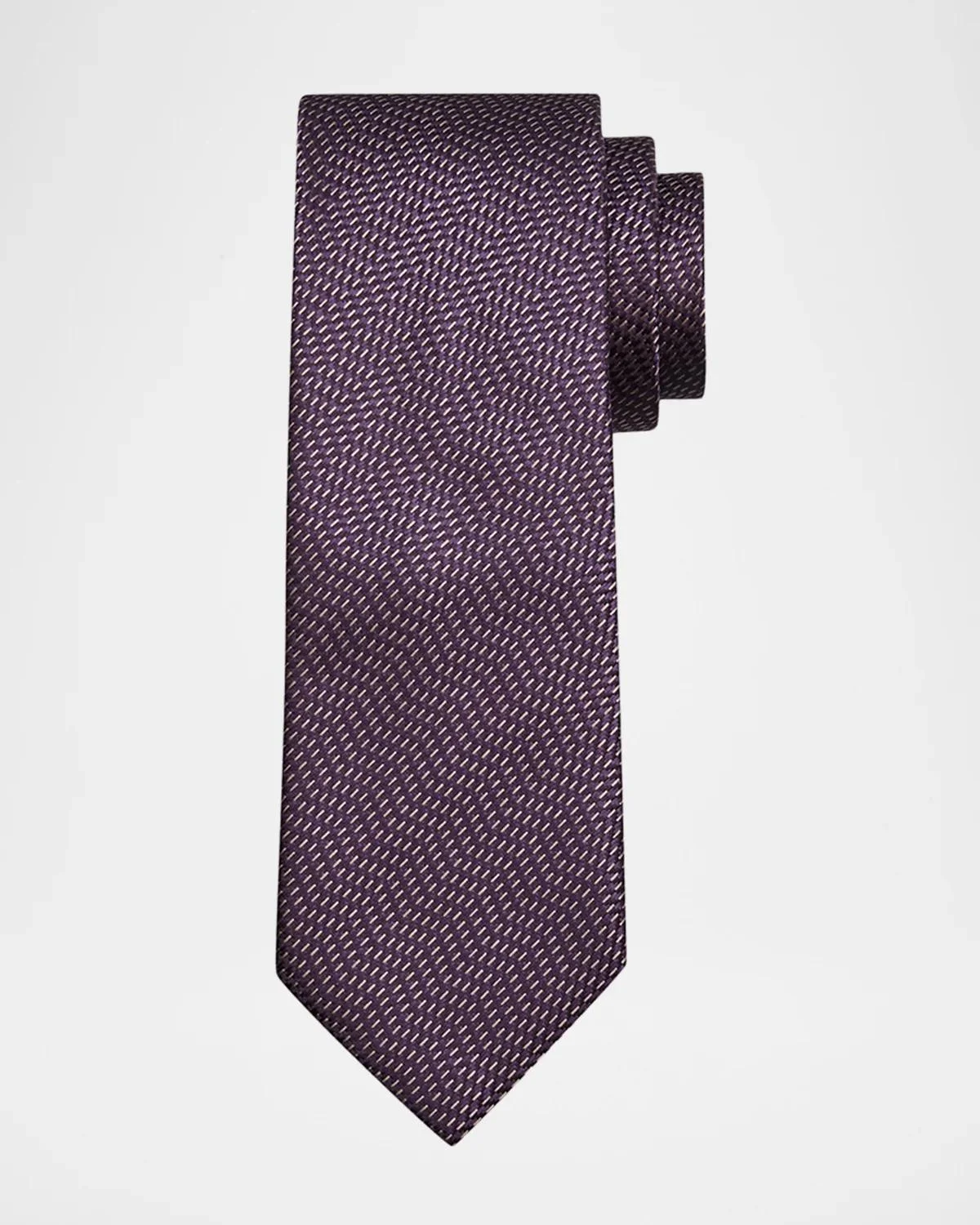 Men's Silk Micro-Jacquard Tie - 1