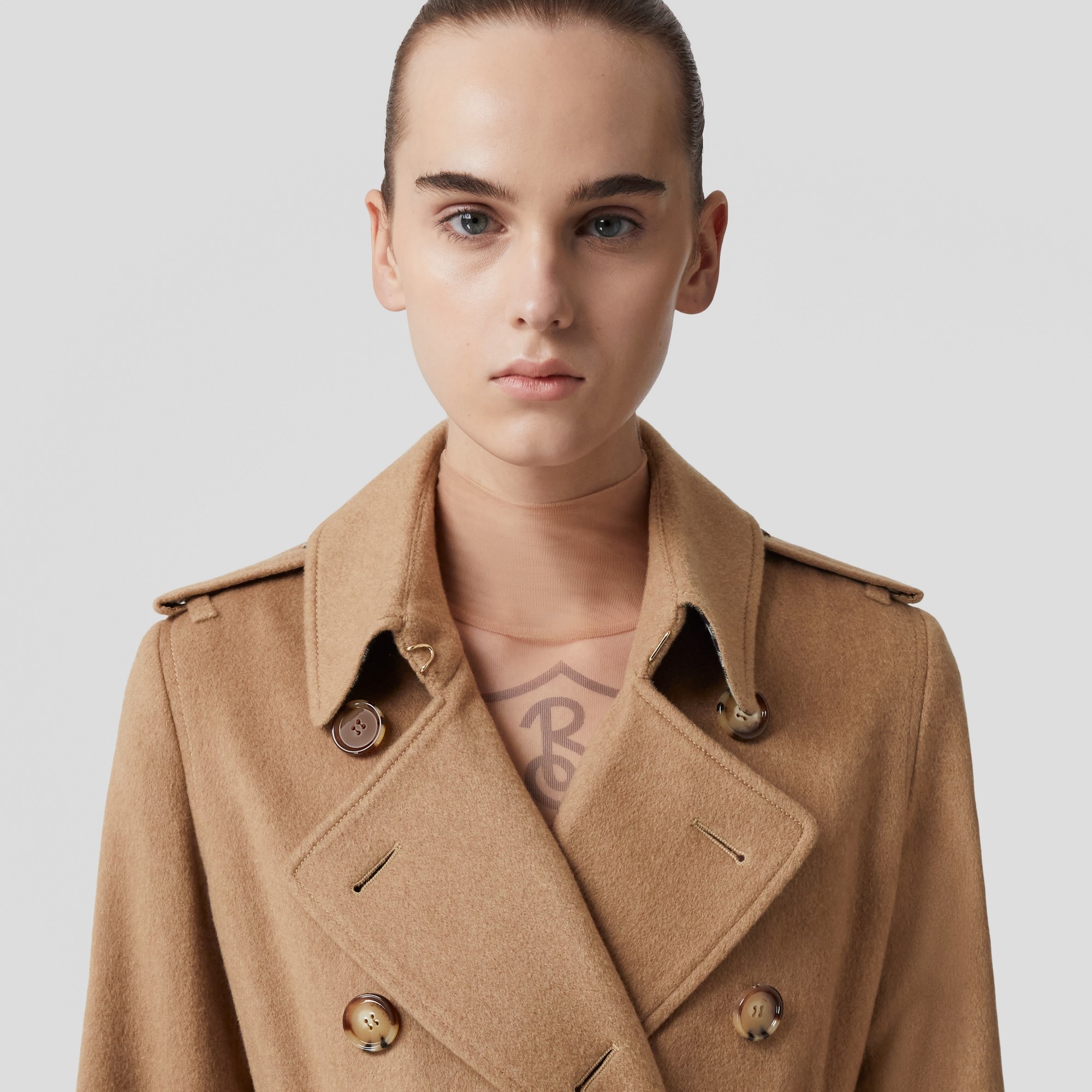 24AW new/Burberry シングルブレストウールコート Coat Beige Women's Coats | Parkas, Duffle & Car Coats | Burberry® Official