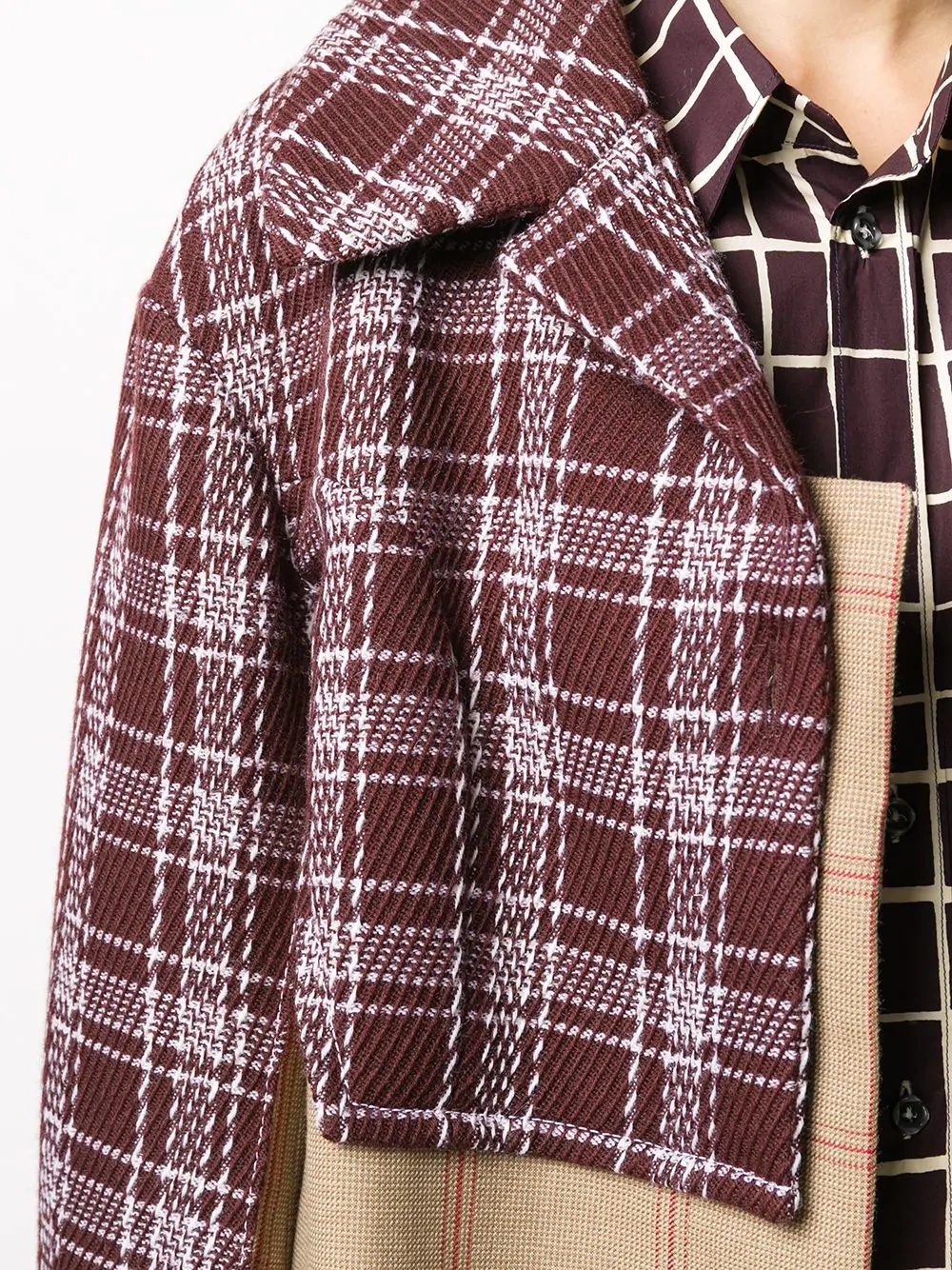 oversized check coat - 5