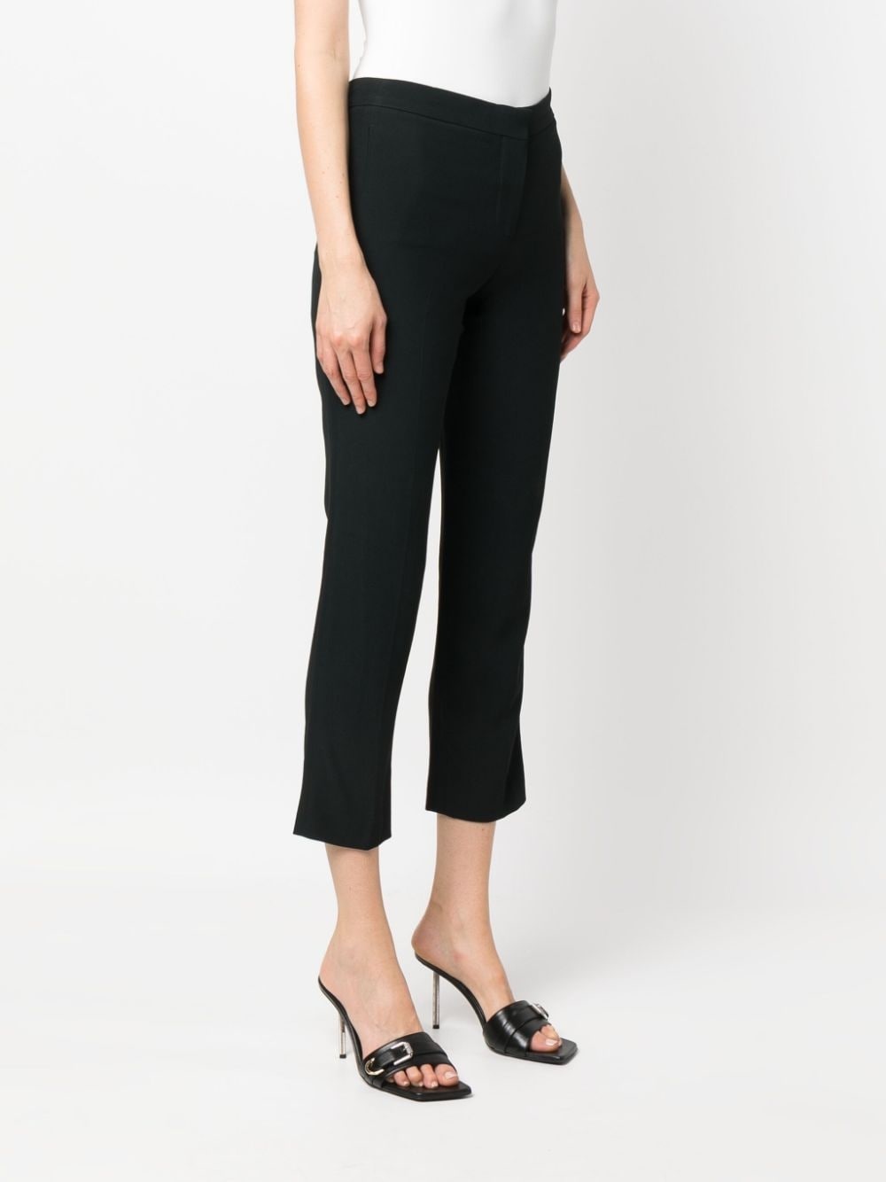 cropped straight-leg trousers - 3