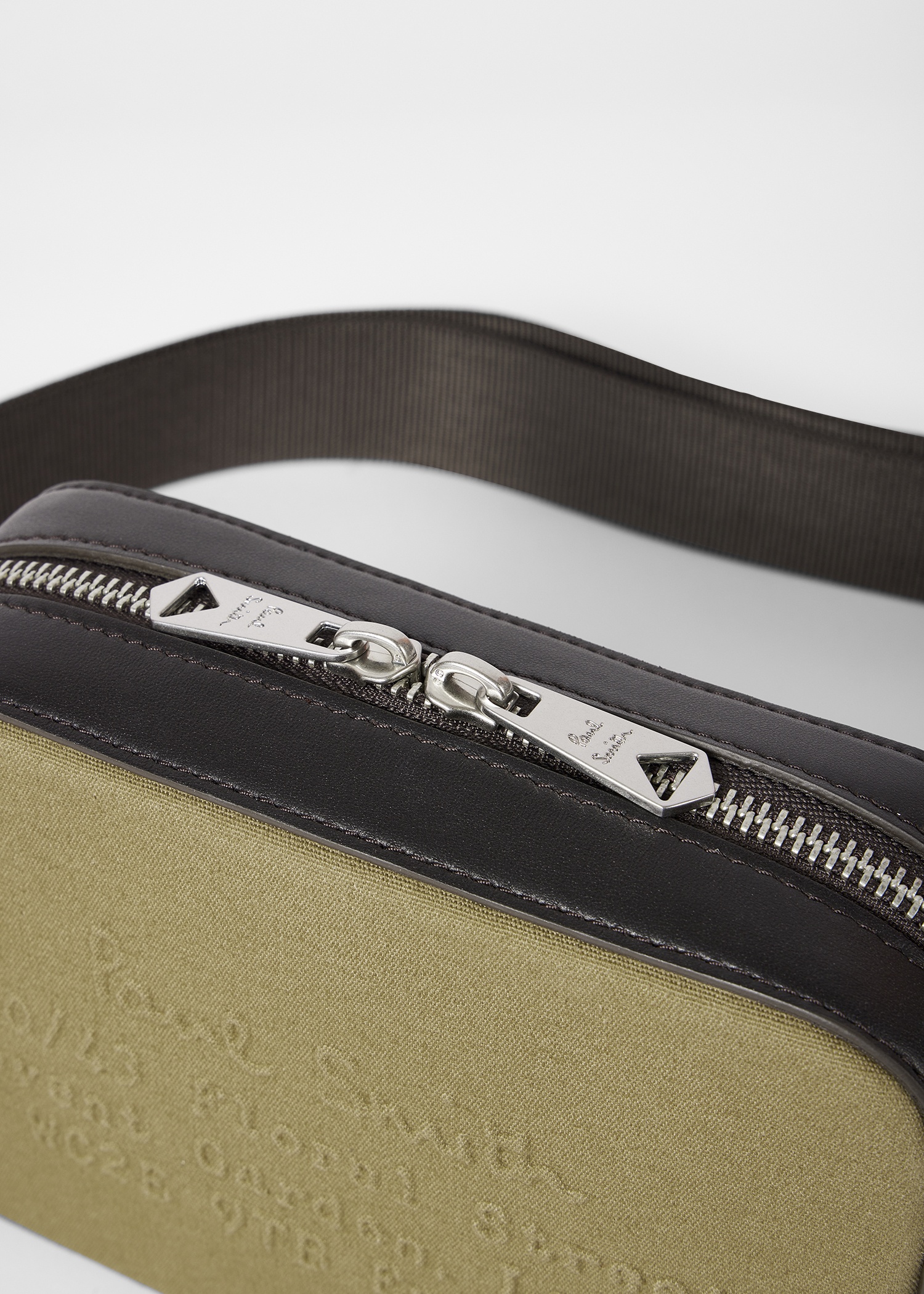 Khaki 'Floral Street' Small Cotton Canvas Flight Bag - 4