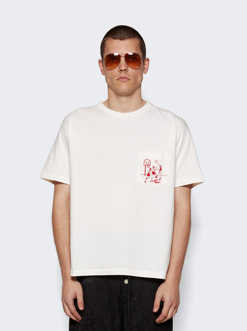 Embroidered Hoop Tee Cream - 3