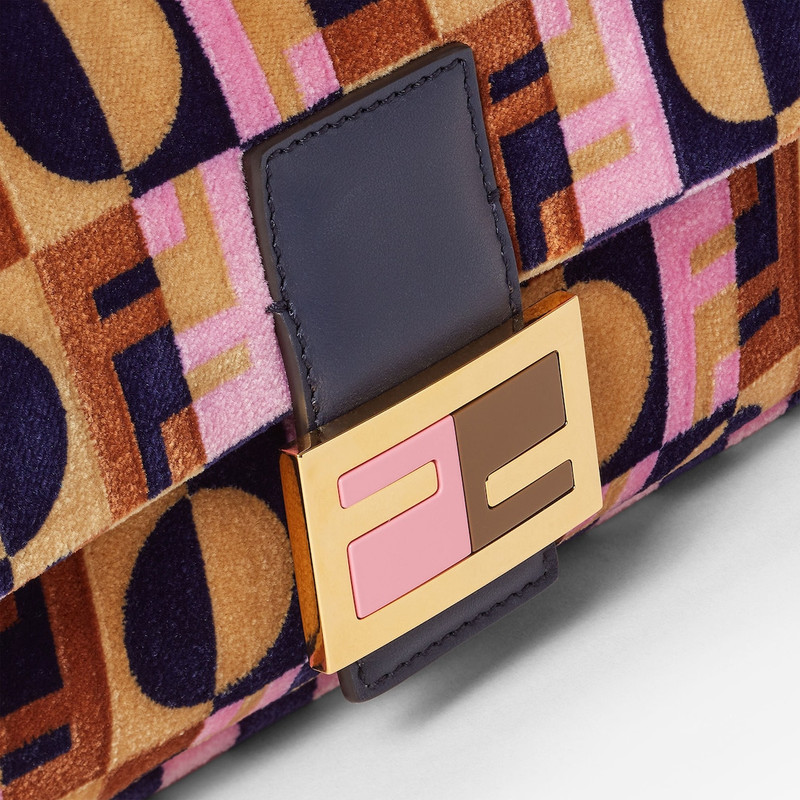 Baguette® Multicolor Fendi Dots tapestry-effect fabric bag 5