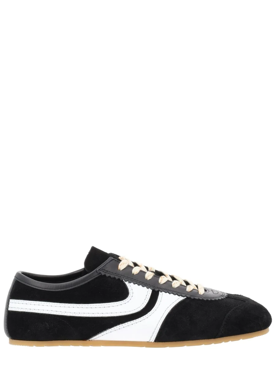 SUEDE AND LEATHER SNEAKER - 1