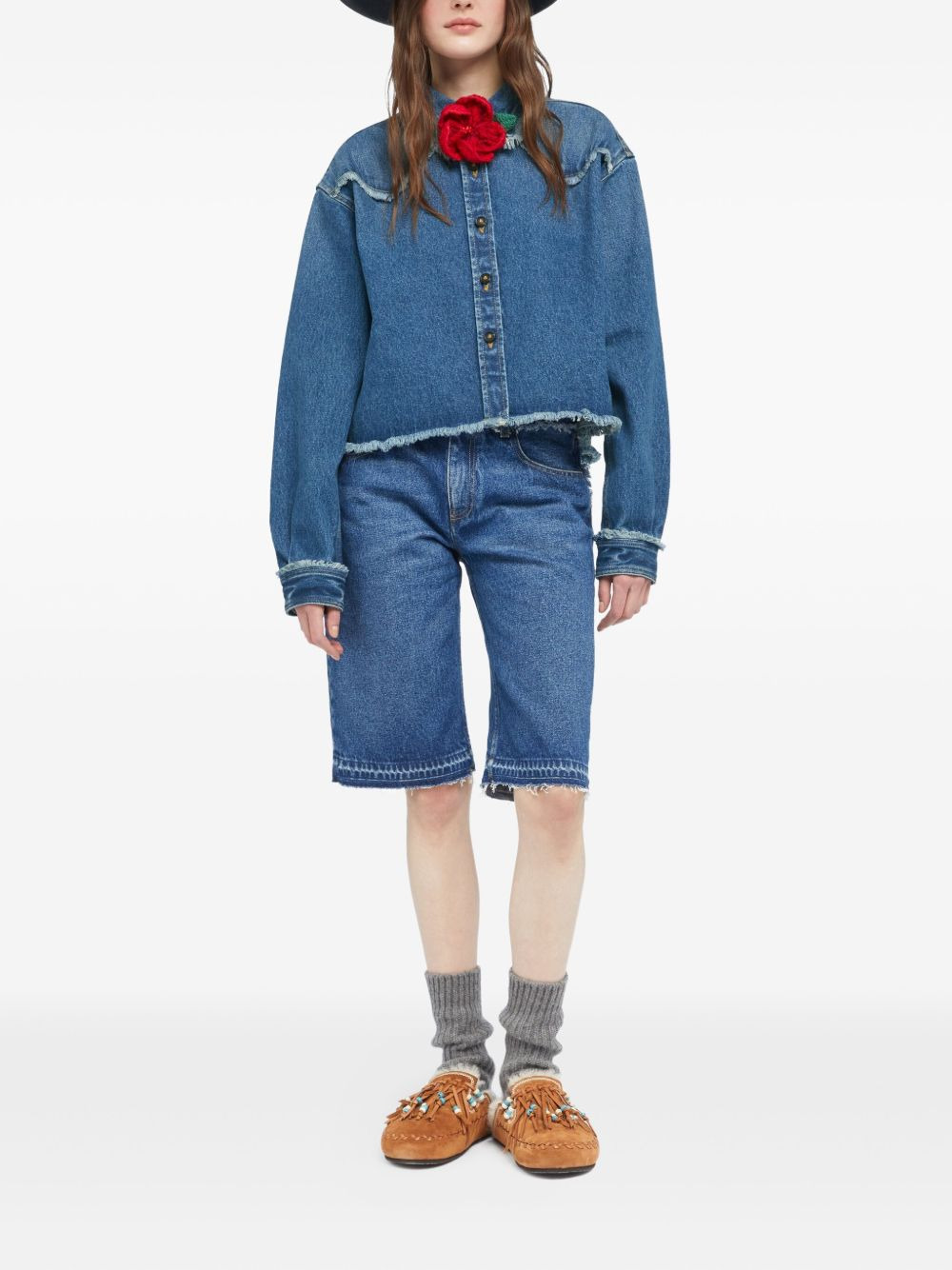 Pacific Roads frayed-hem denim shirt - 2