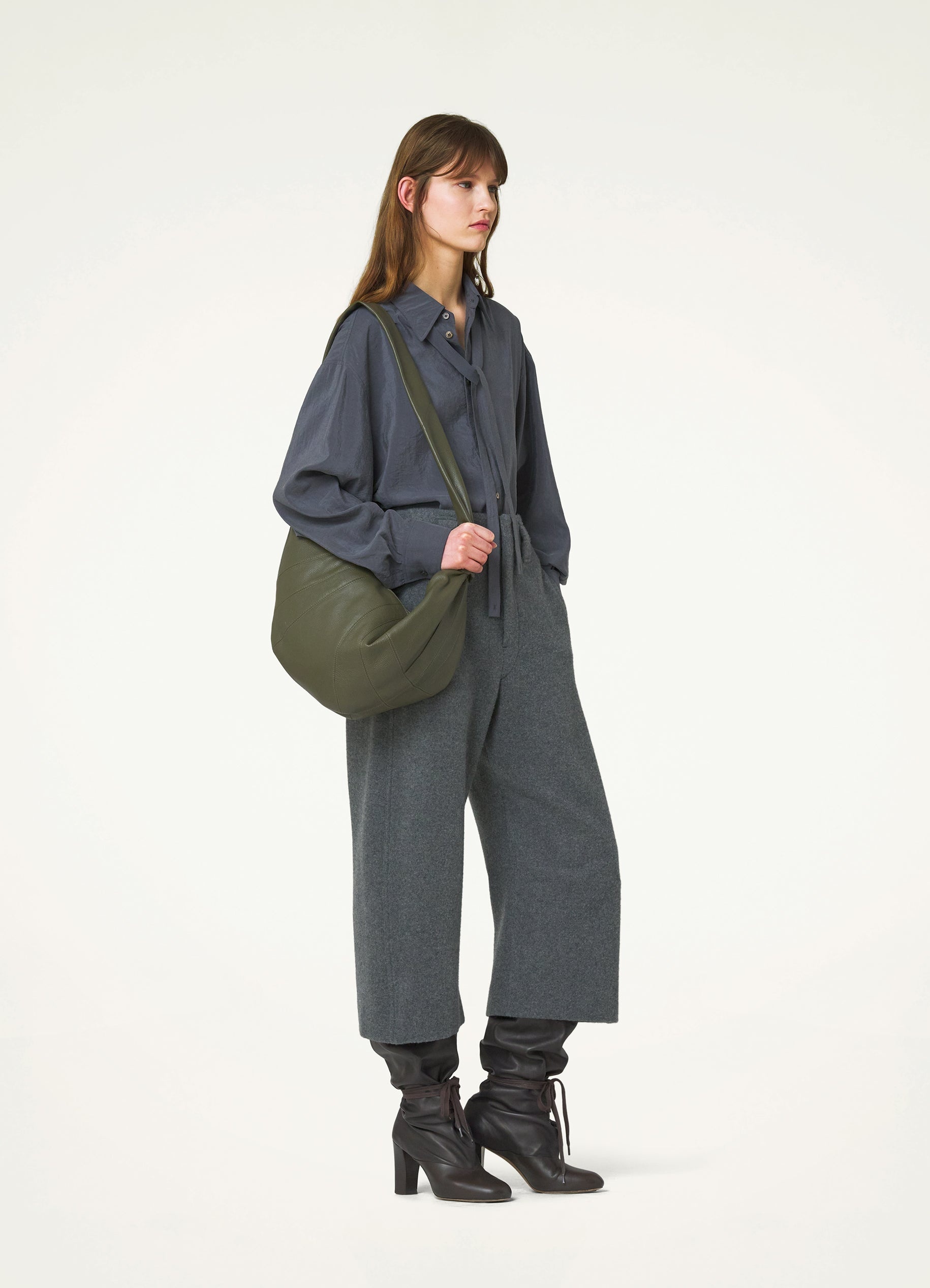CROPPED CURVED PANTS - 4
