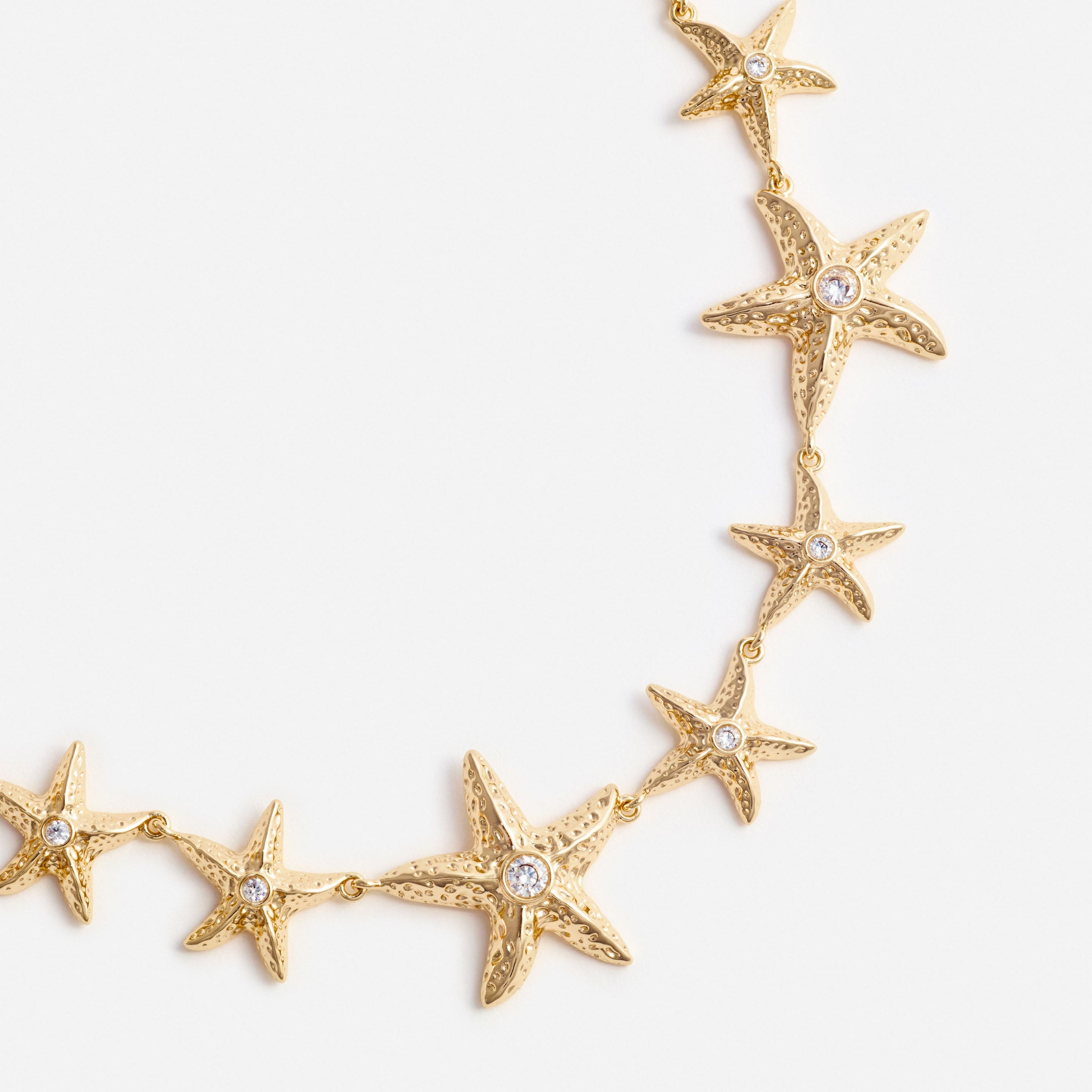Mottled Gold Sea Star Necklace - 2