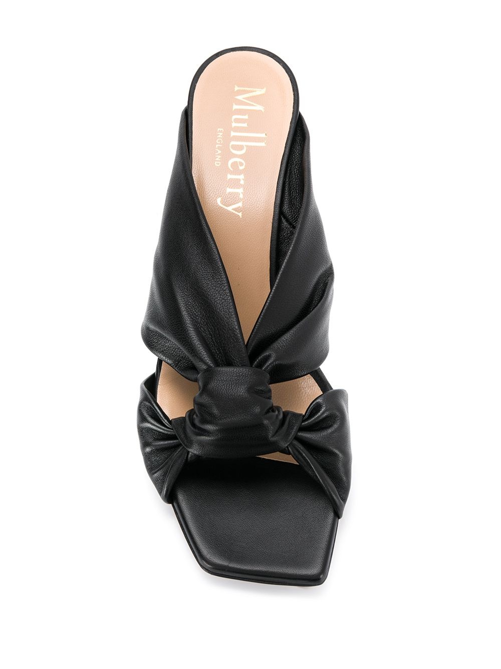 Keeley heel drape mule sandals - 4