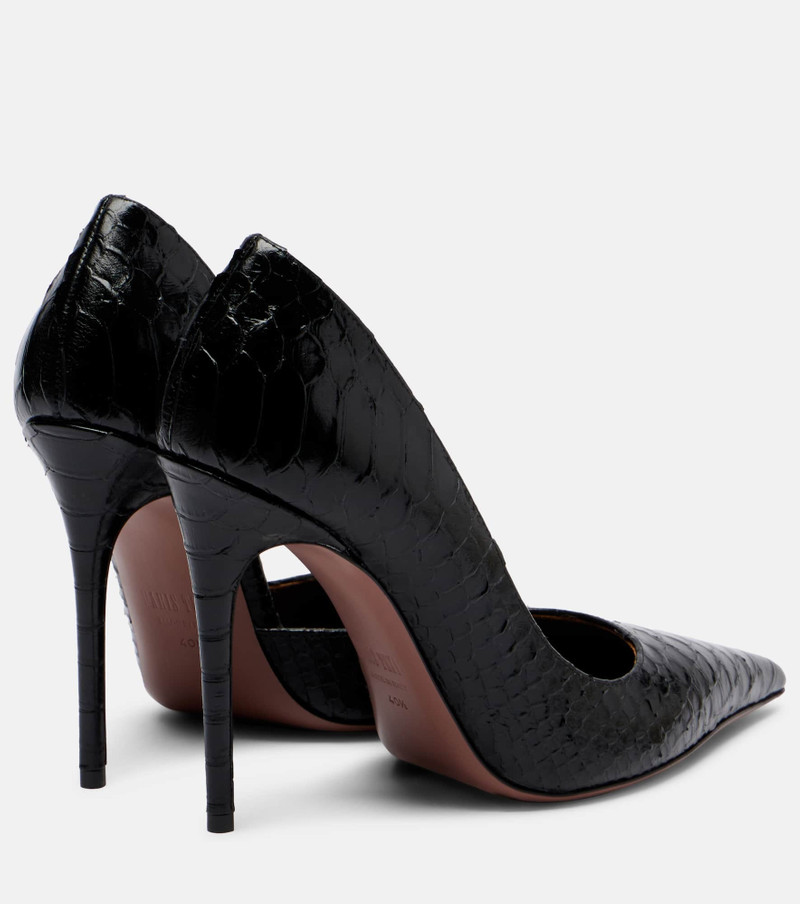 PARIS TEXAS Vera 105 snake-effect leather pumps outlook