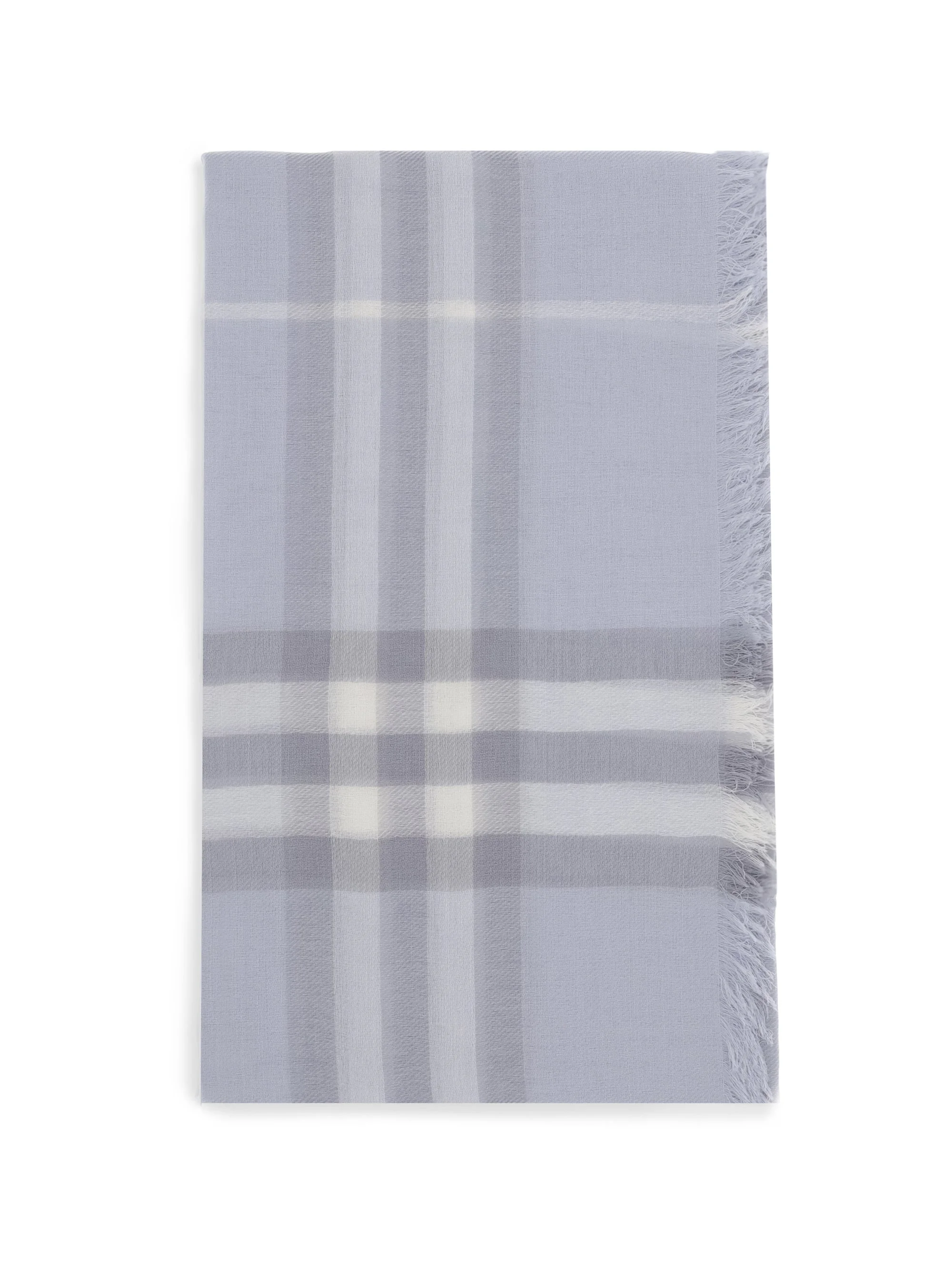 Burberry Women Wool Check Wide Scarf - 1