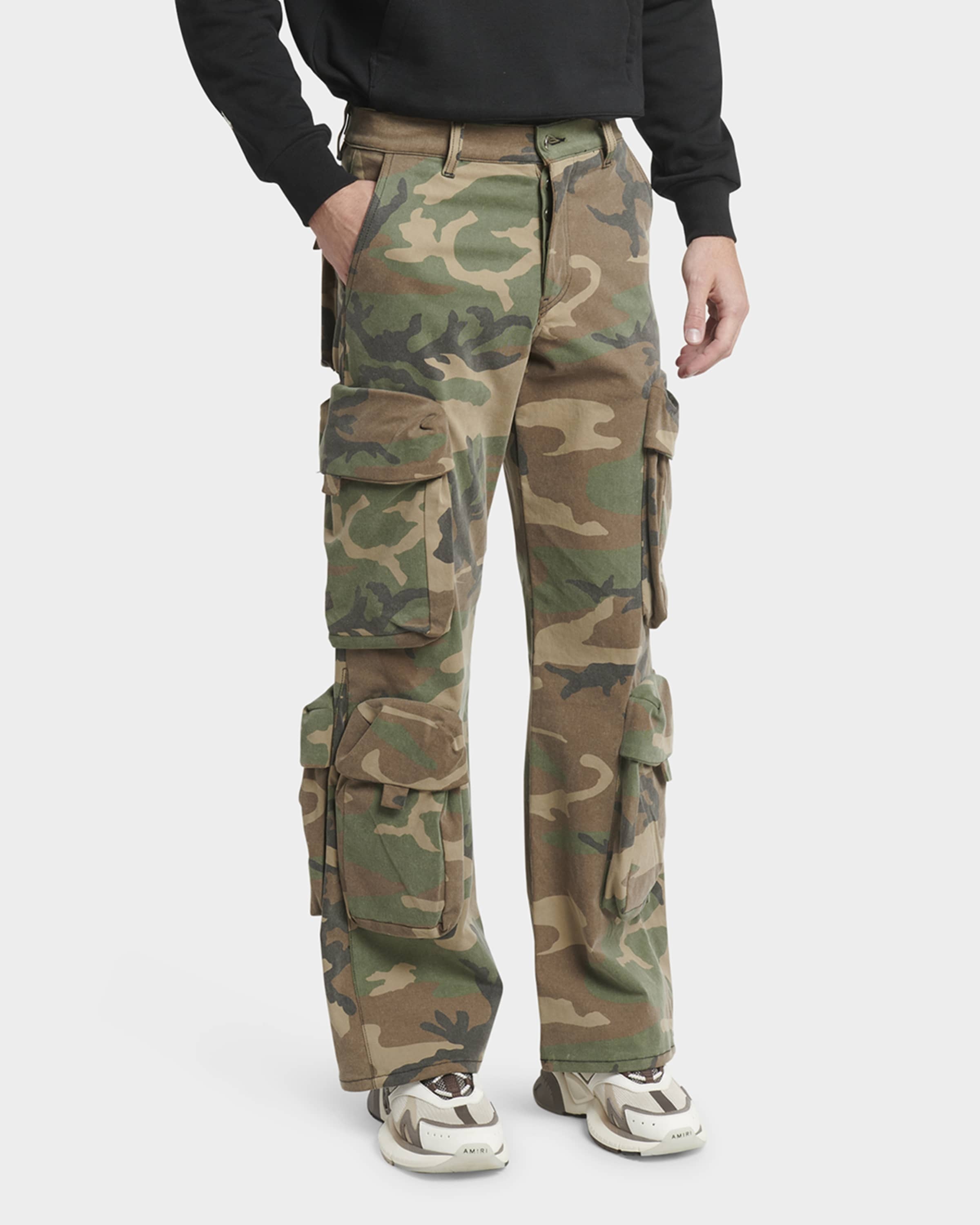 AMIRI Men's Camo Oversized Cargo Pants | neimanmarcus