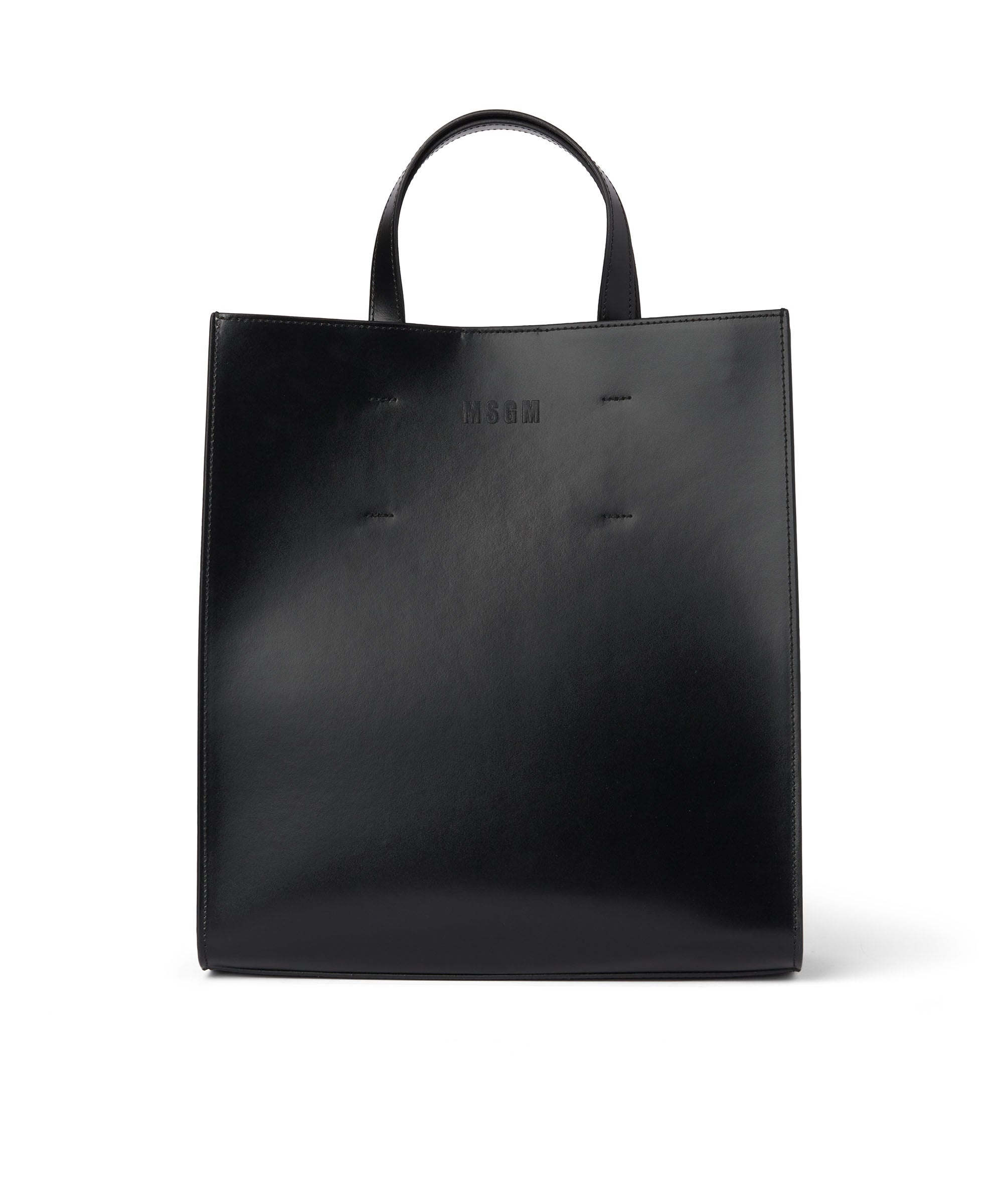 Leather tote bag - 1