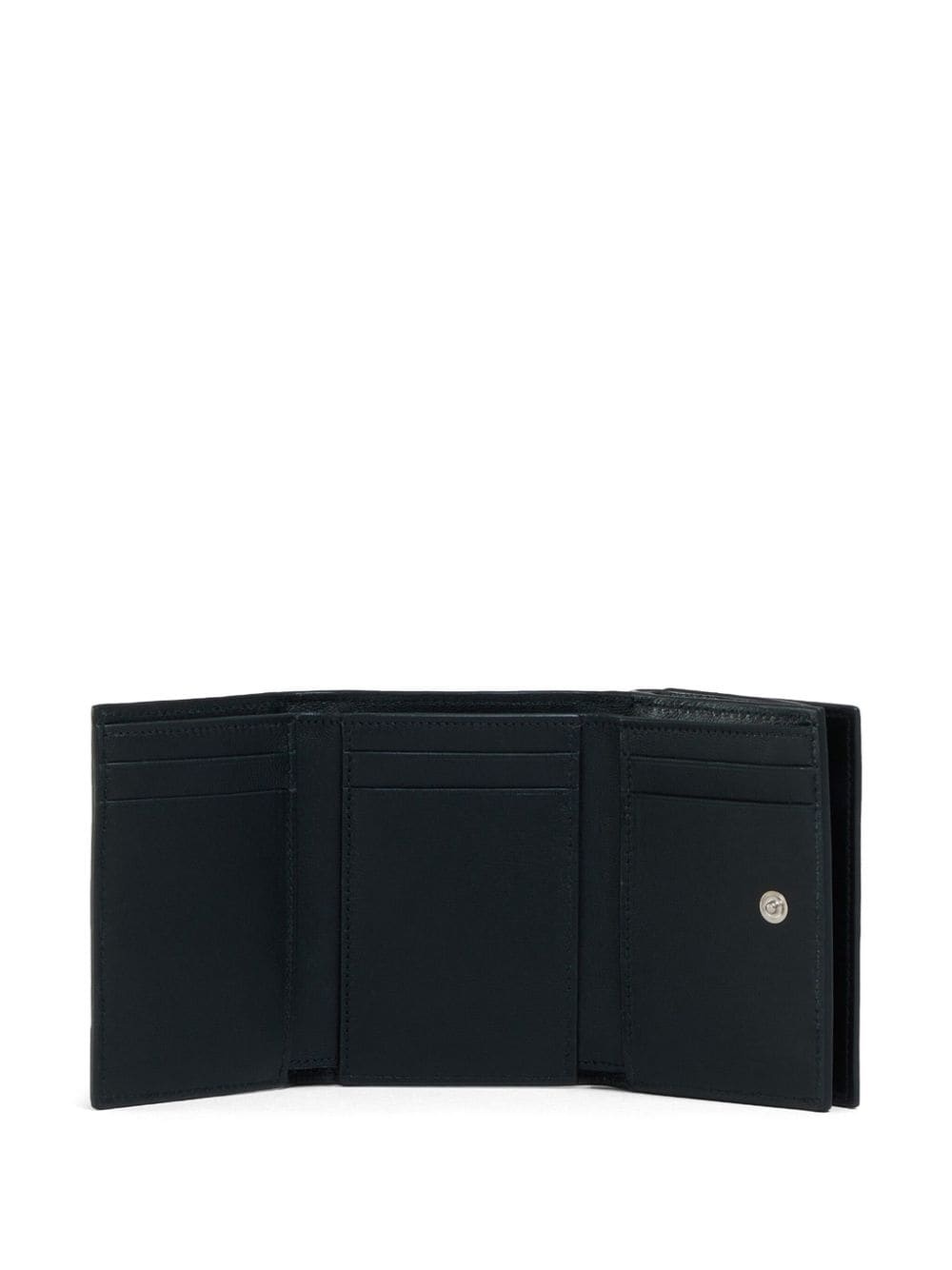 logo-embroidered leather wallet - 4