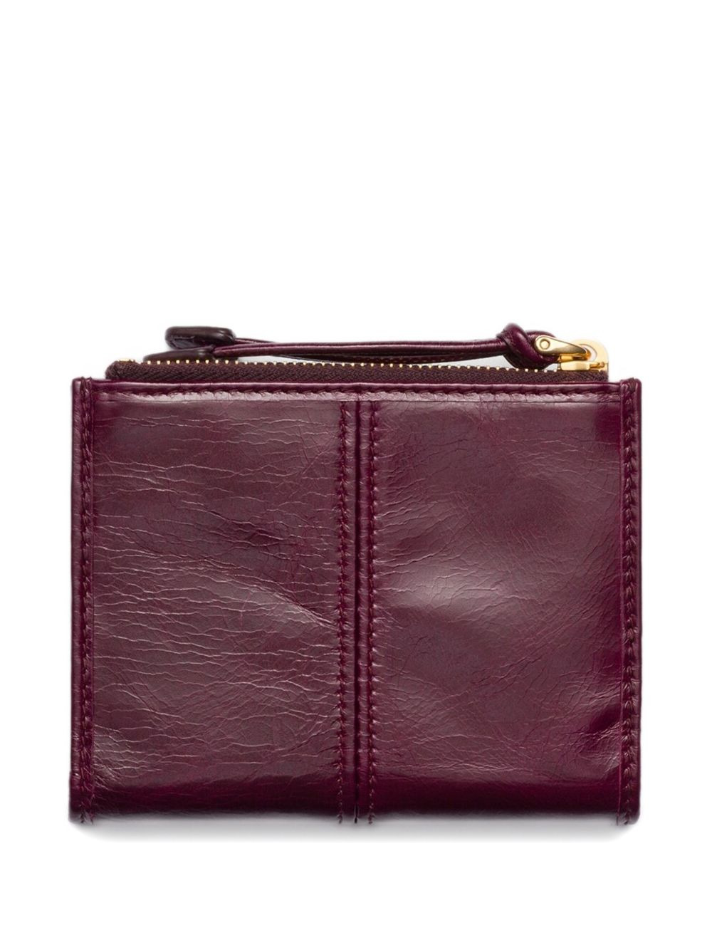 small zip-pocket leather card holder - 2