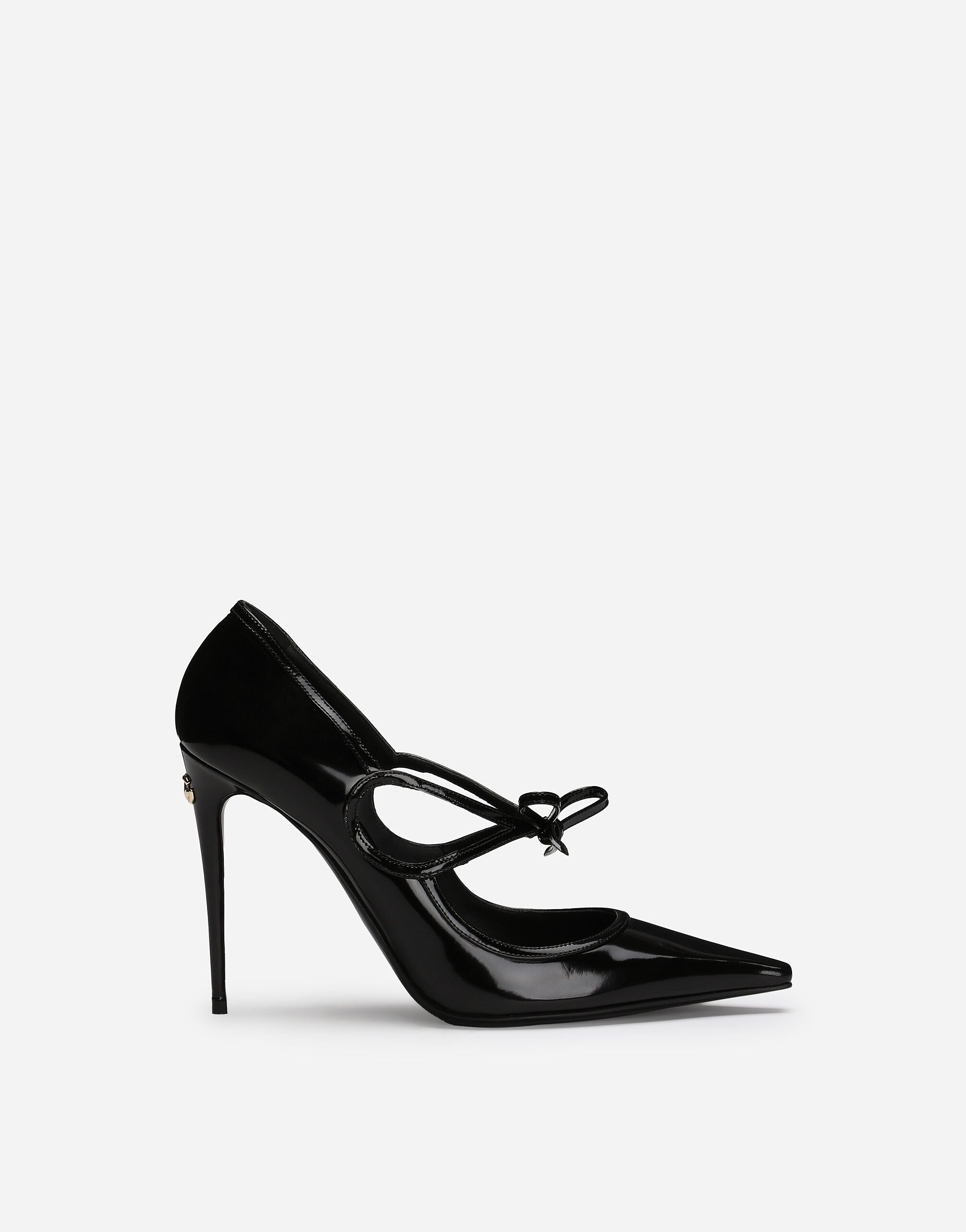 Polished calfskin pumps - 1