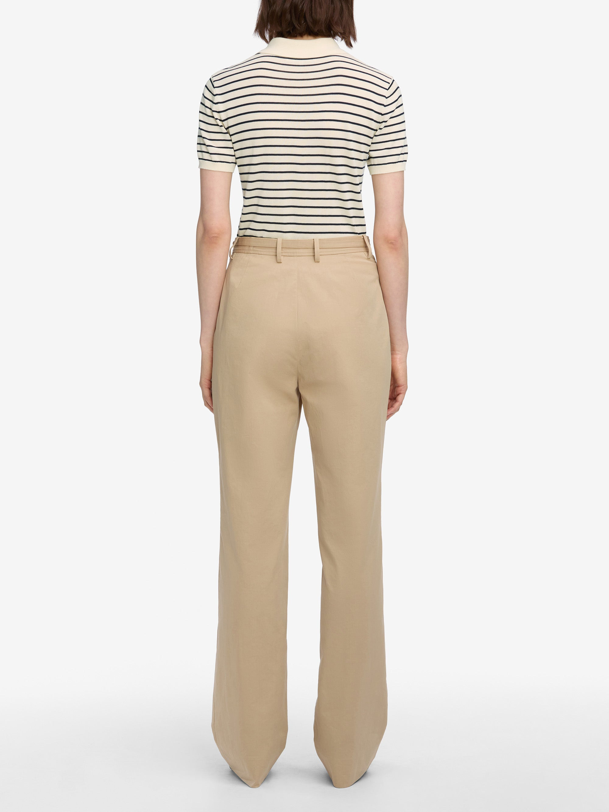 The Keyhole Polo in Cream Multi - 6