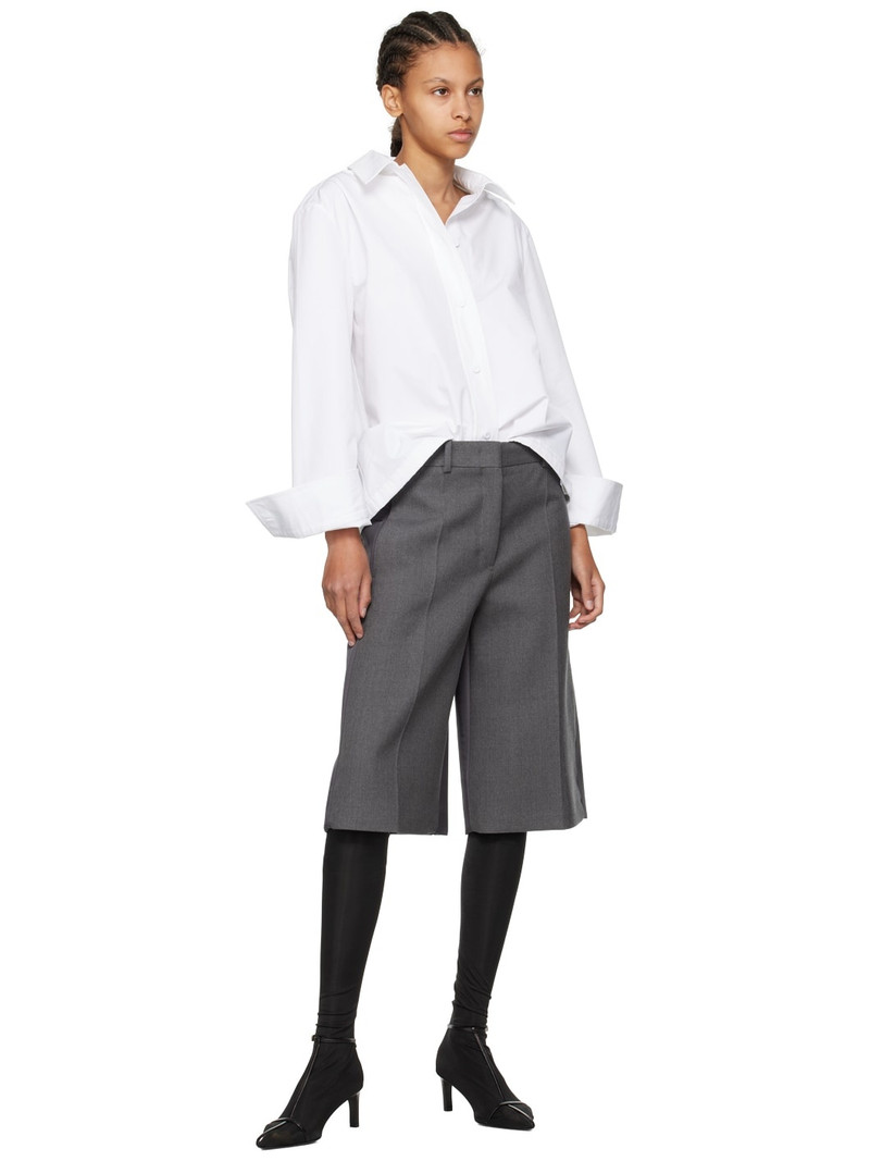 Jil Sander Gray Layered Shorts outlook