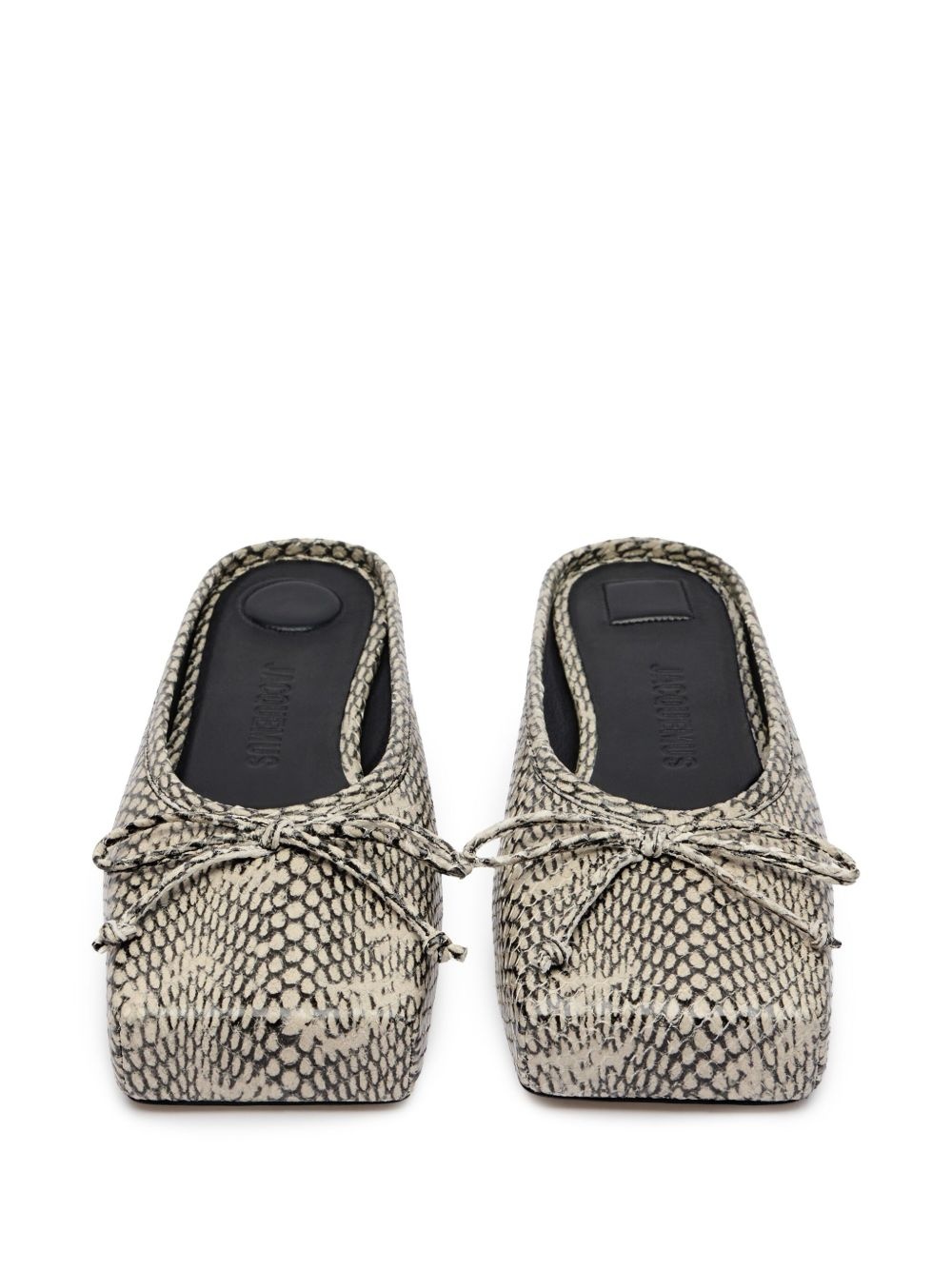 snakeskin-effect mules - 3