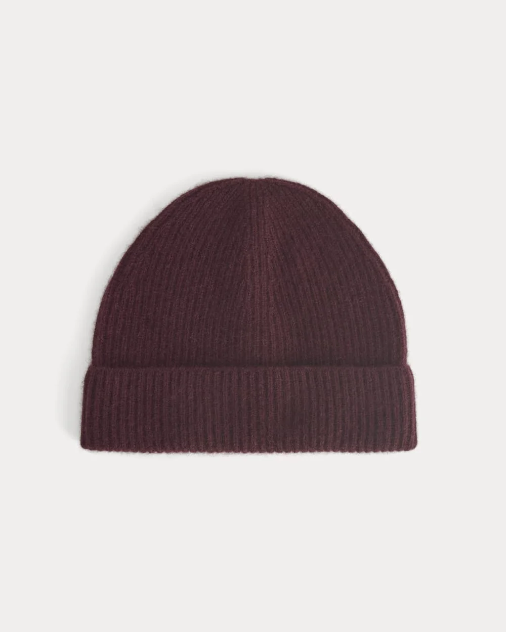 THE CASHMERE RIBBED BEANIE - 1