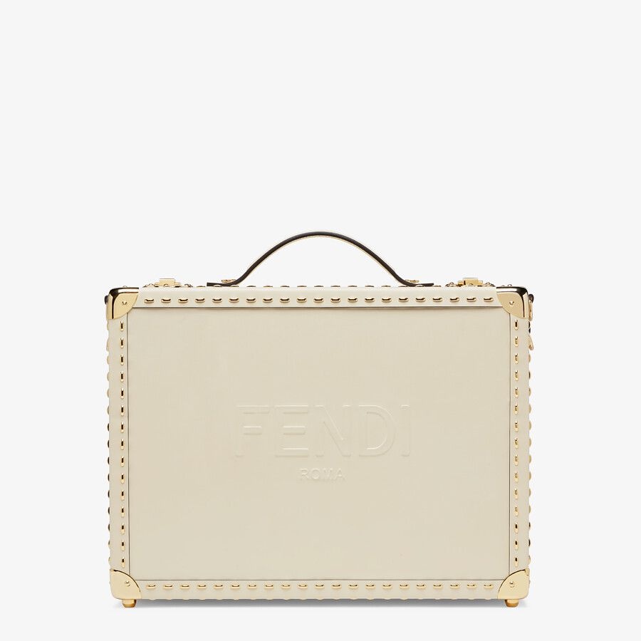 White leather suitcase - 1
