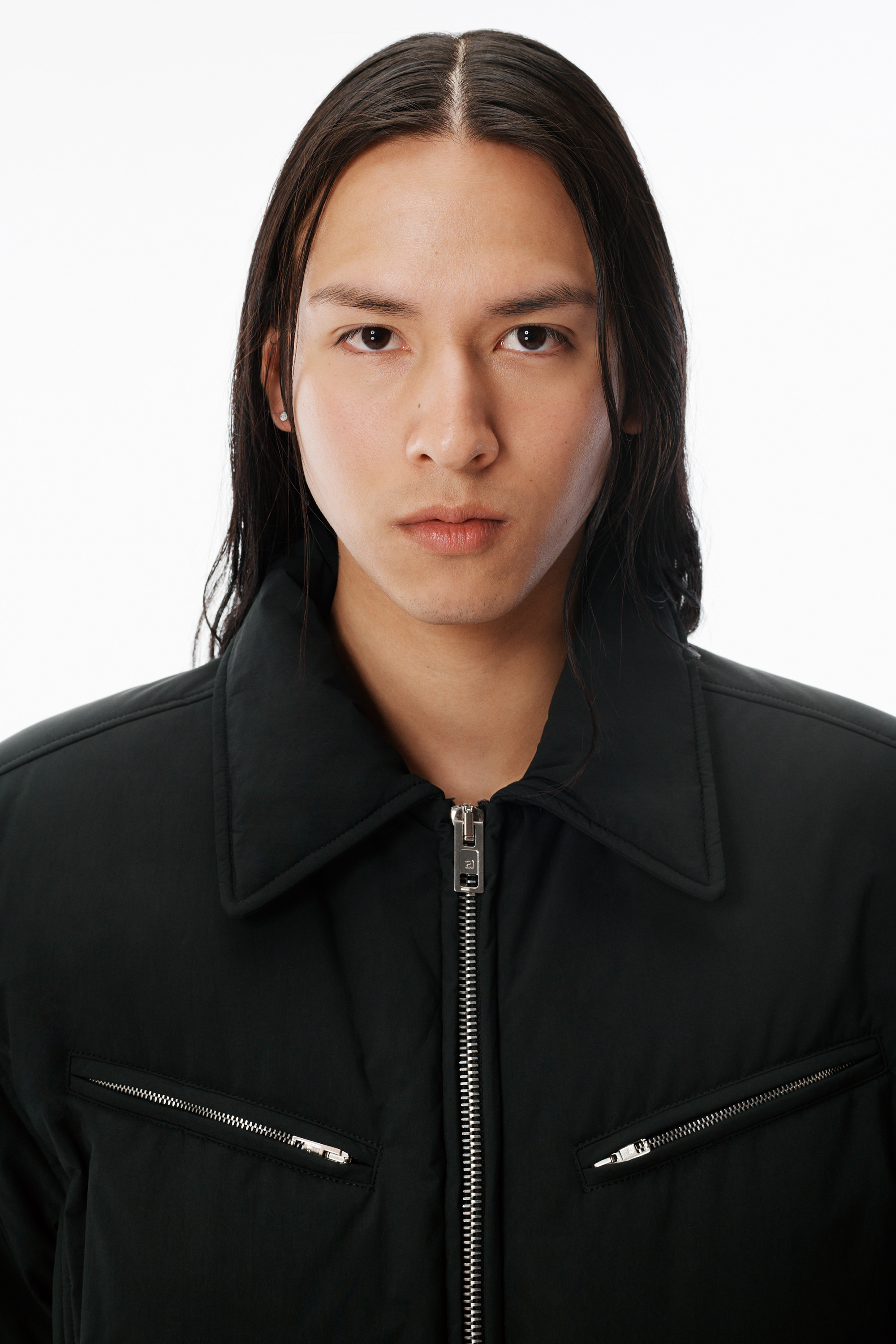 Black Essential Puffer Jacket - 5