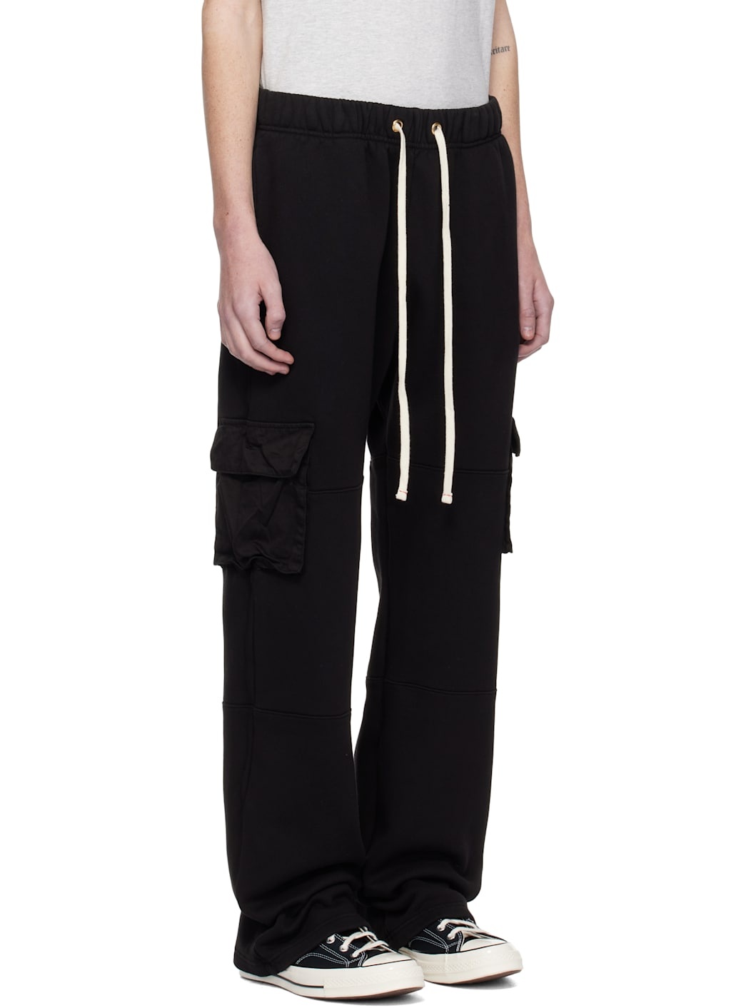 Black Heavyweight Cargo Pants - 2