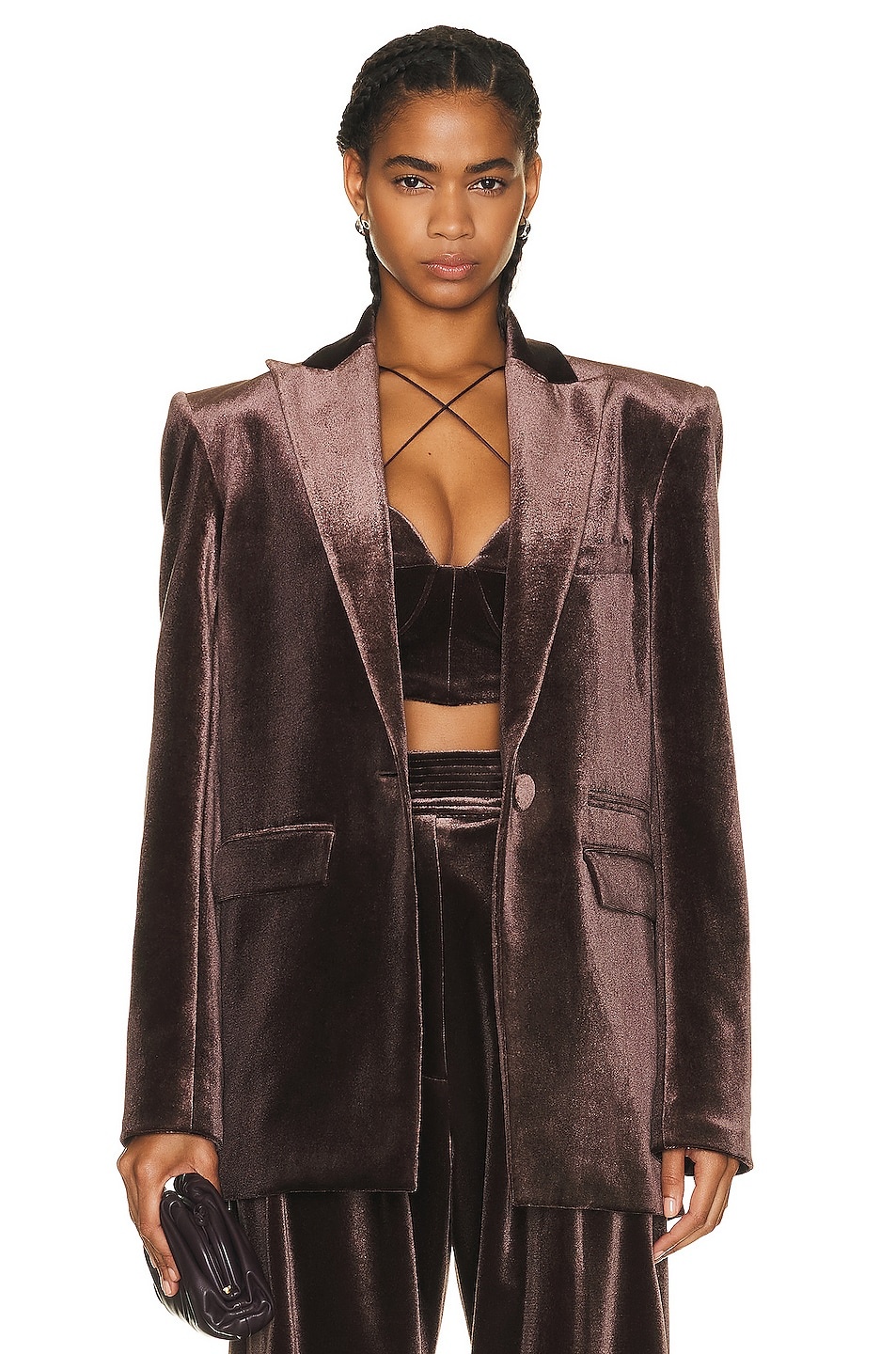 Barlow Velvet Oversized Blazer - 2