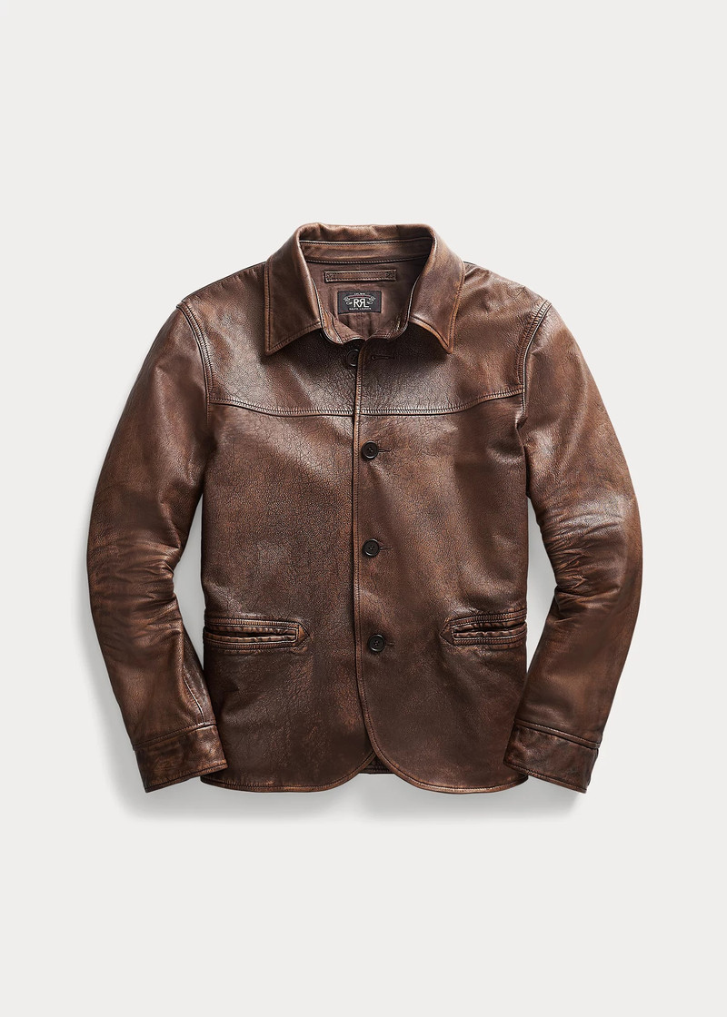 Leather Car Coat 1