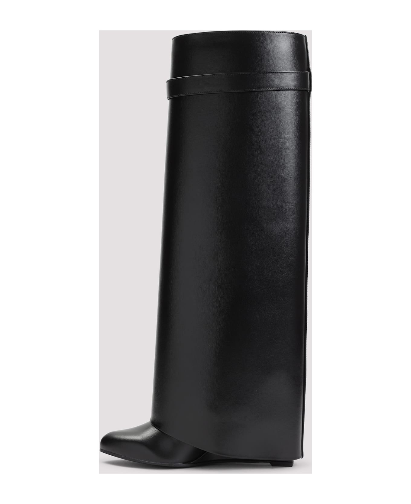 Shark Lock Leather Boots - 4