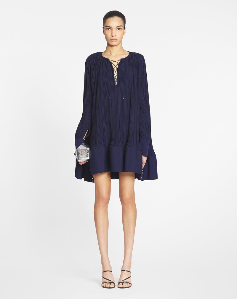 Lanvin SHORT CASCADE-EFFECT DRESS outlook