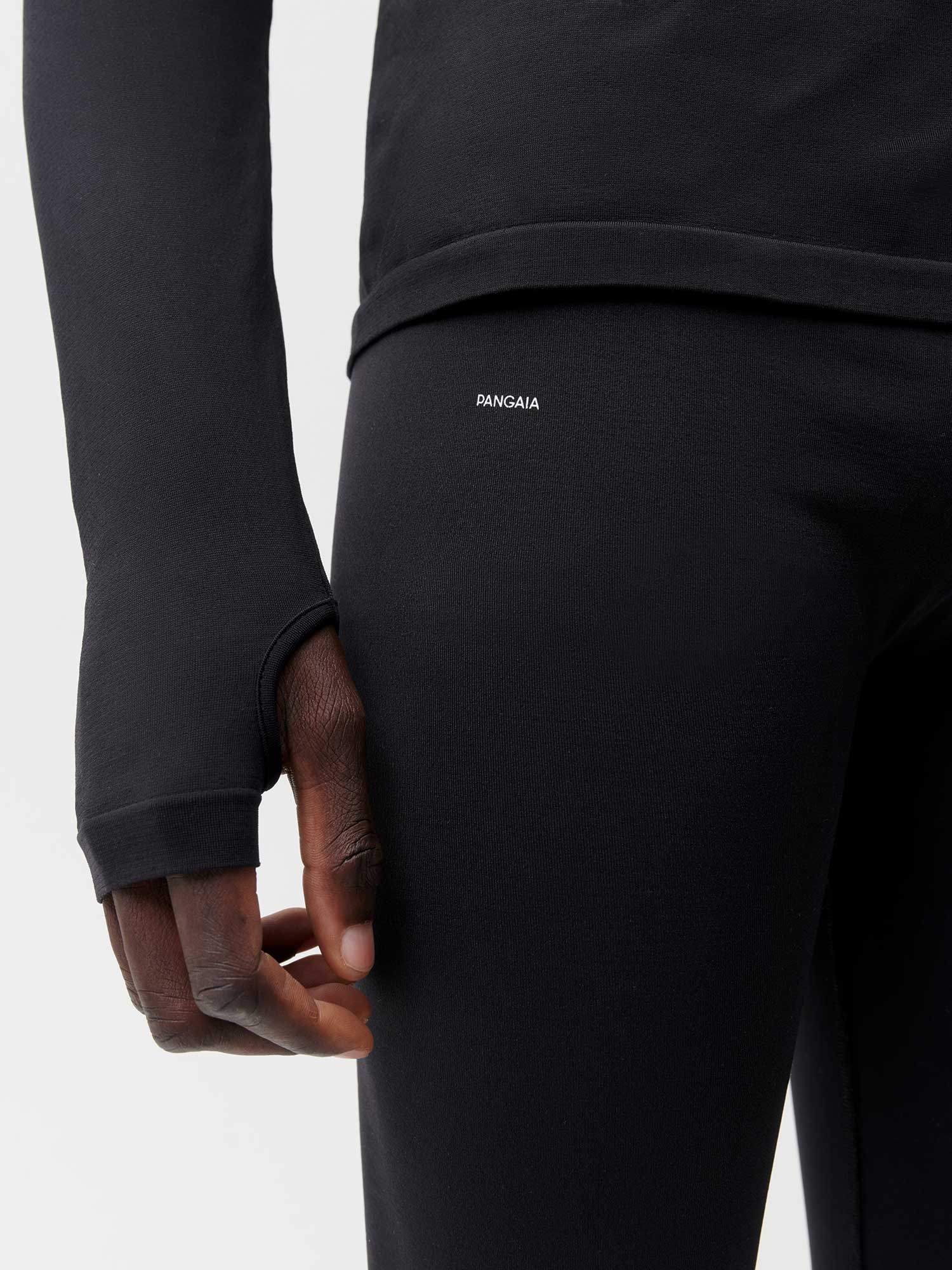 Mens Men's Plant-Stretch Compressive Leggings - Black - 4