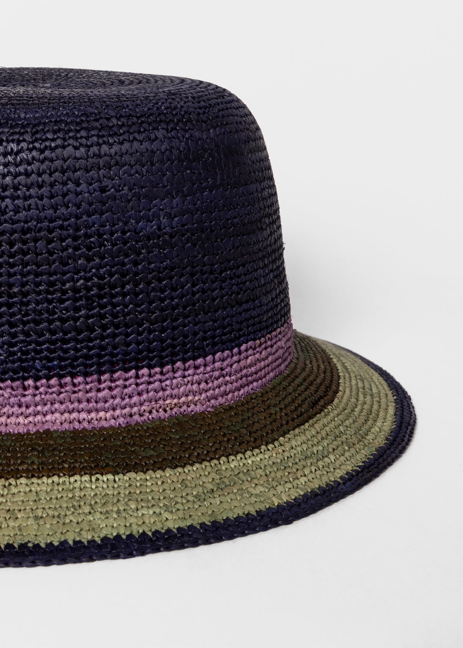 Stripe Straw Hat - 3