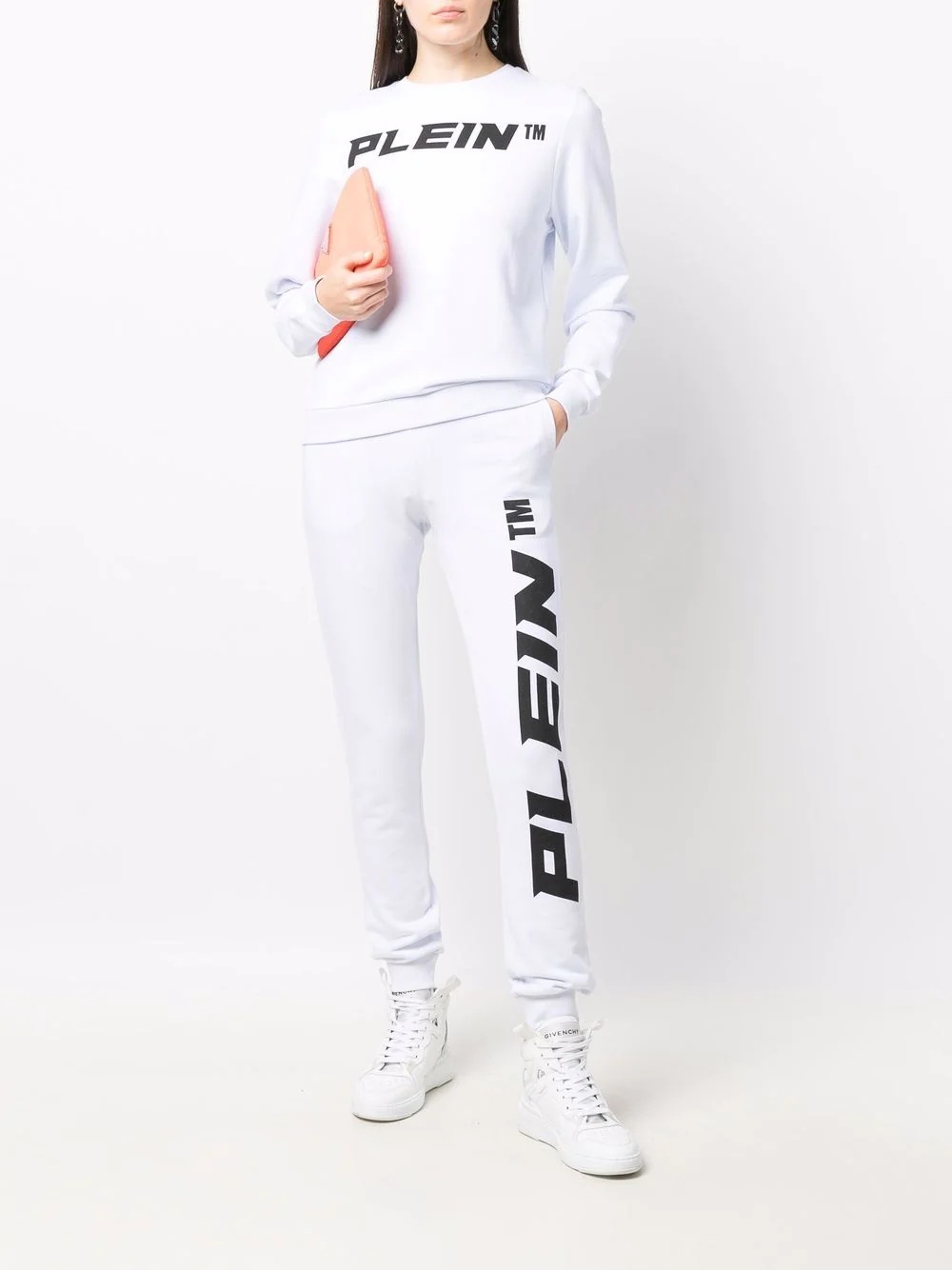 logo-print cotton joggers - 2