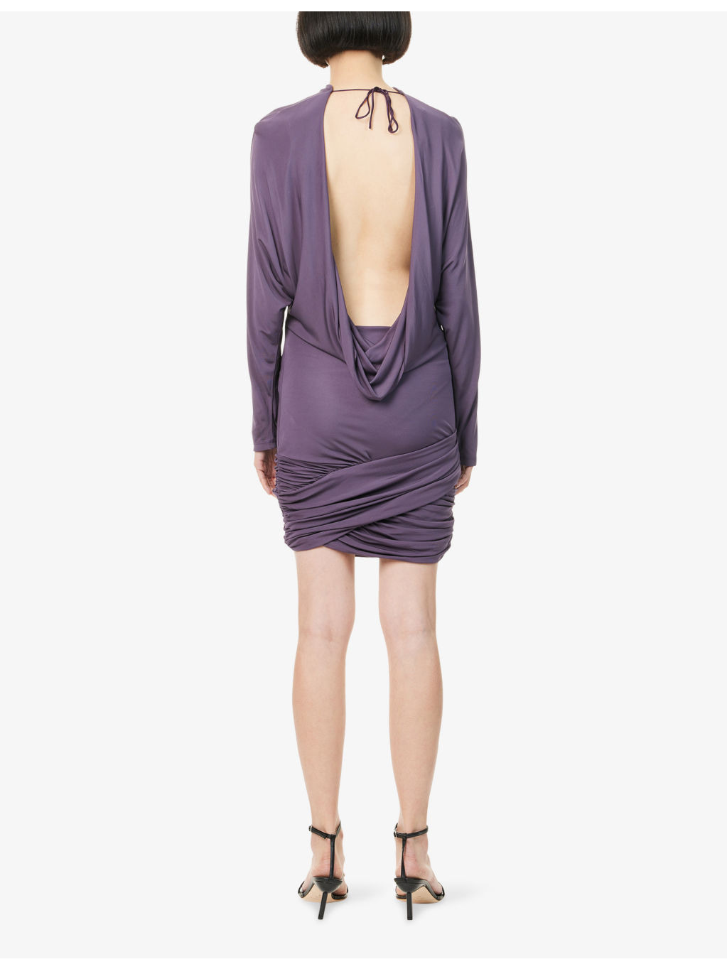 Luna Draped Woven Mini Dress - 4