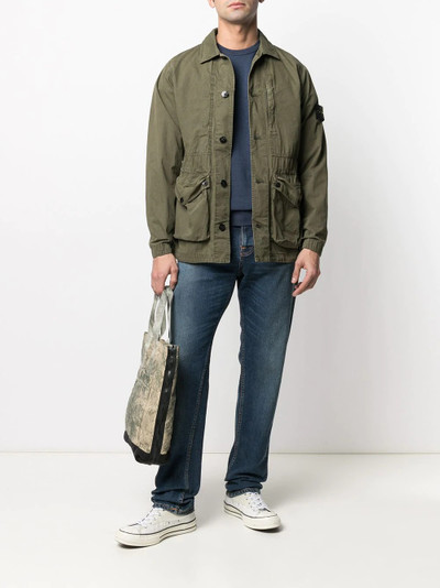 Stone Island Tela cotton overshirt jacket outlook