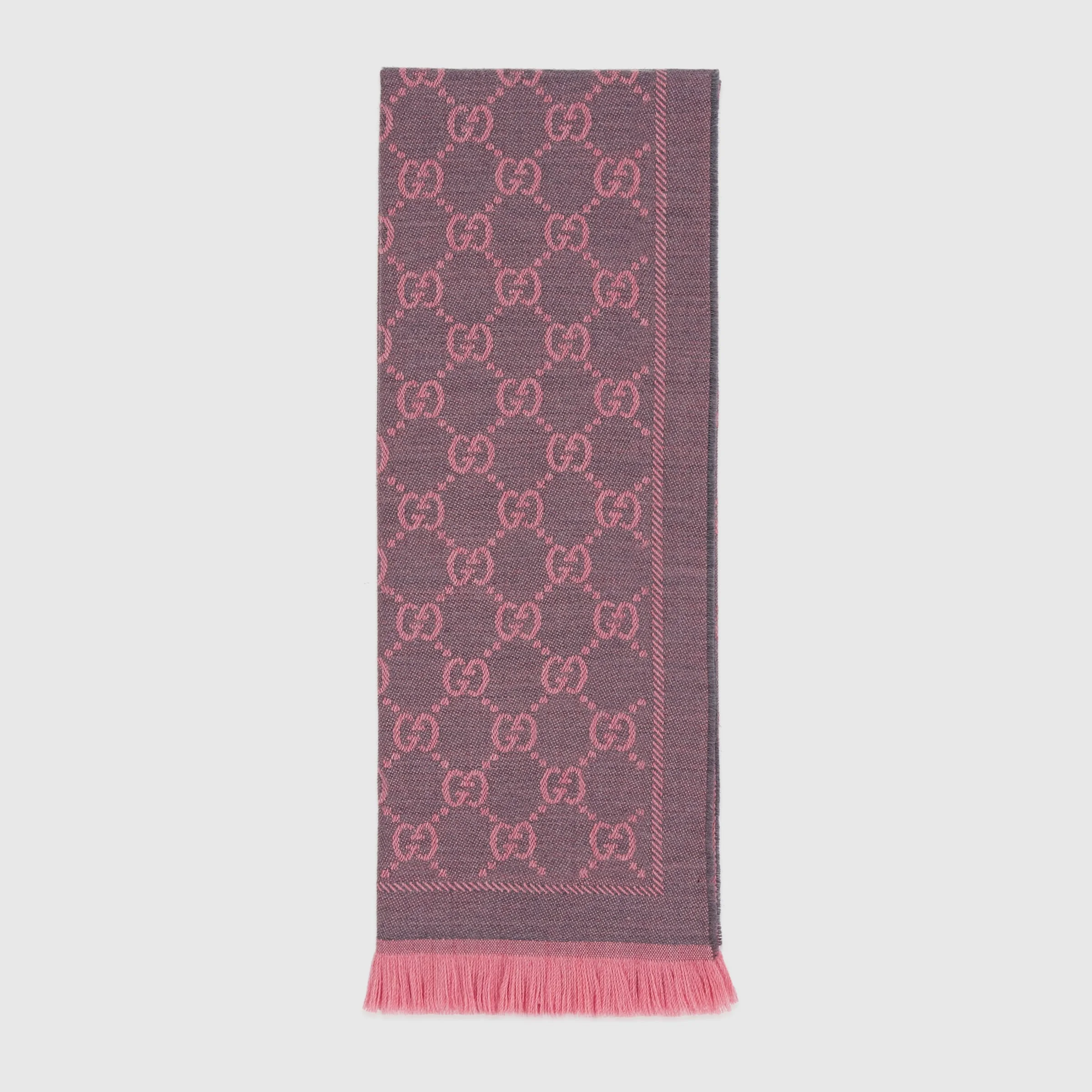 GG wool scarf - 1