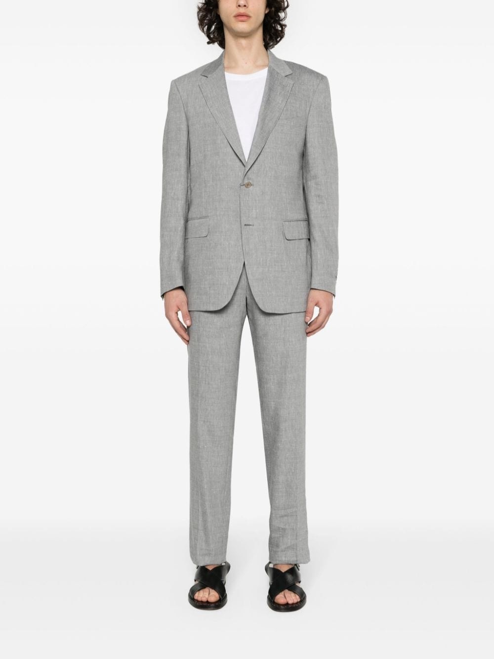 slub-texture suit - 2
