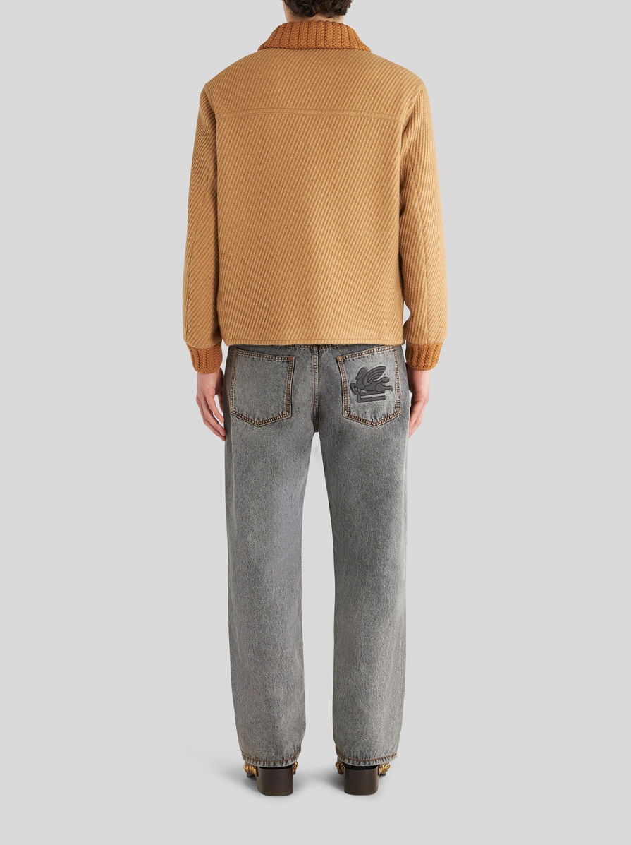 JACKET WITH KNITTED DETAILS - 4