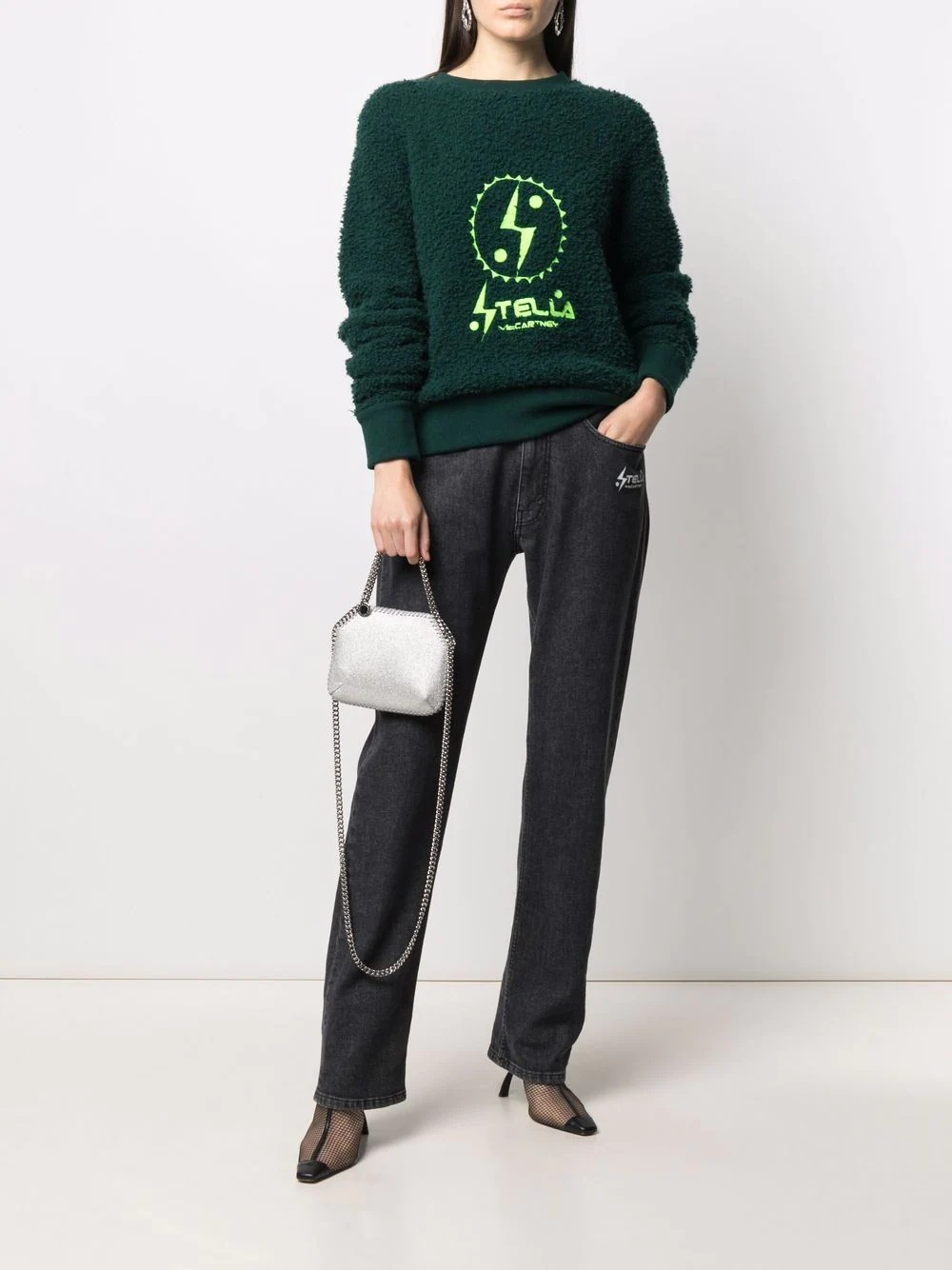 embroidered textured jumper - 3