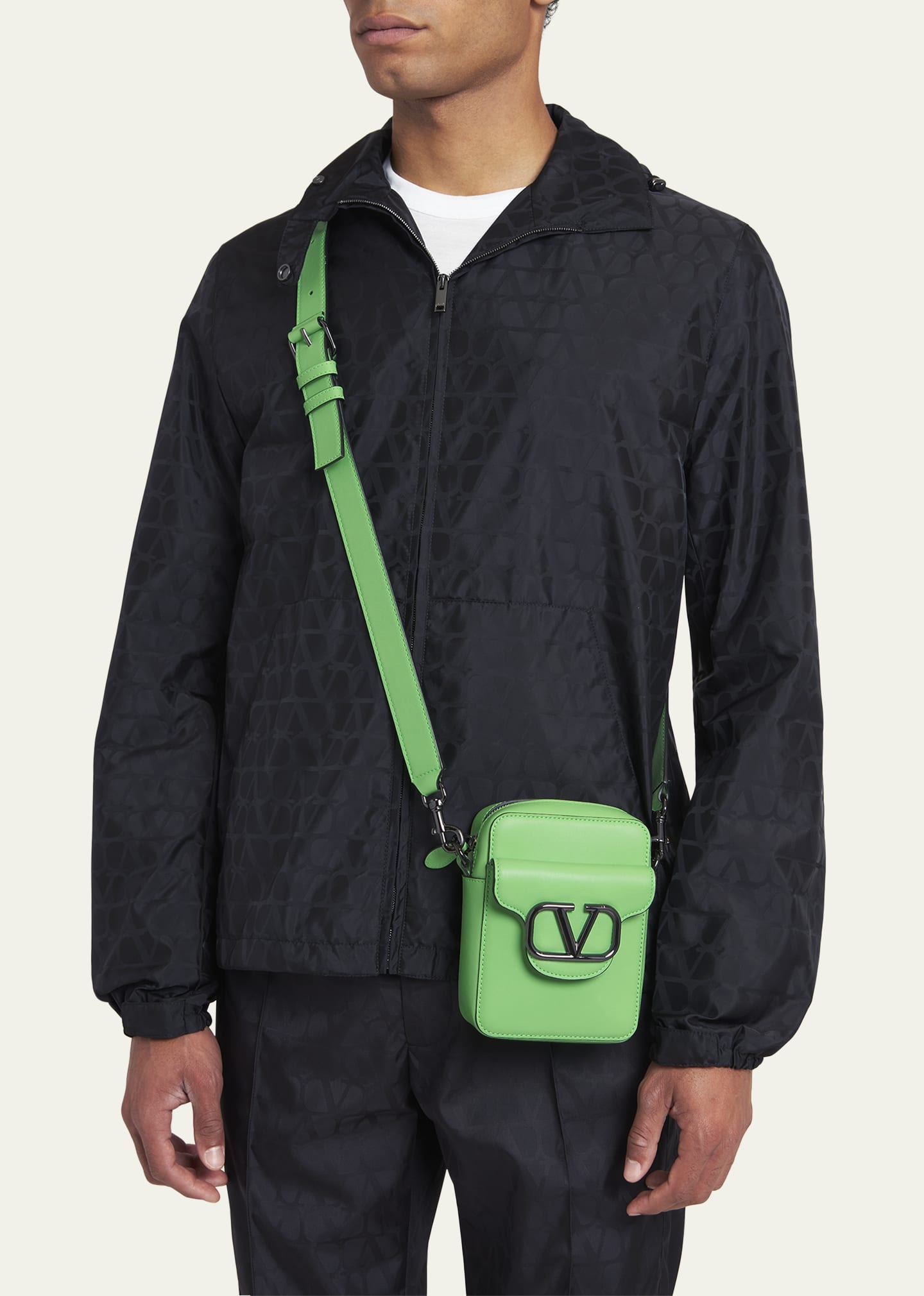 Men's Loco Mini Calfskin Crossbody Bag - 2
