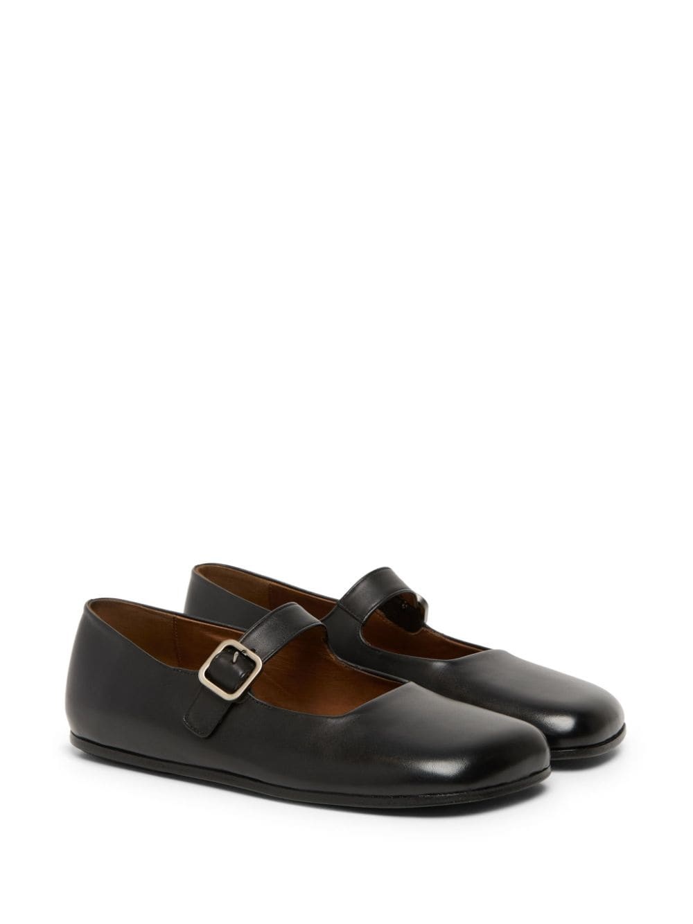 calf leather ballerina shoes - 2